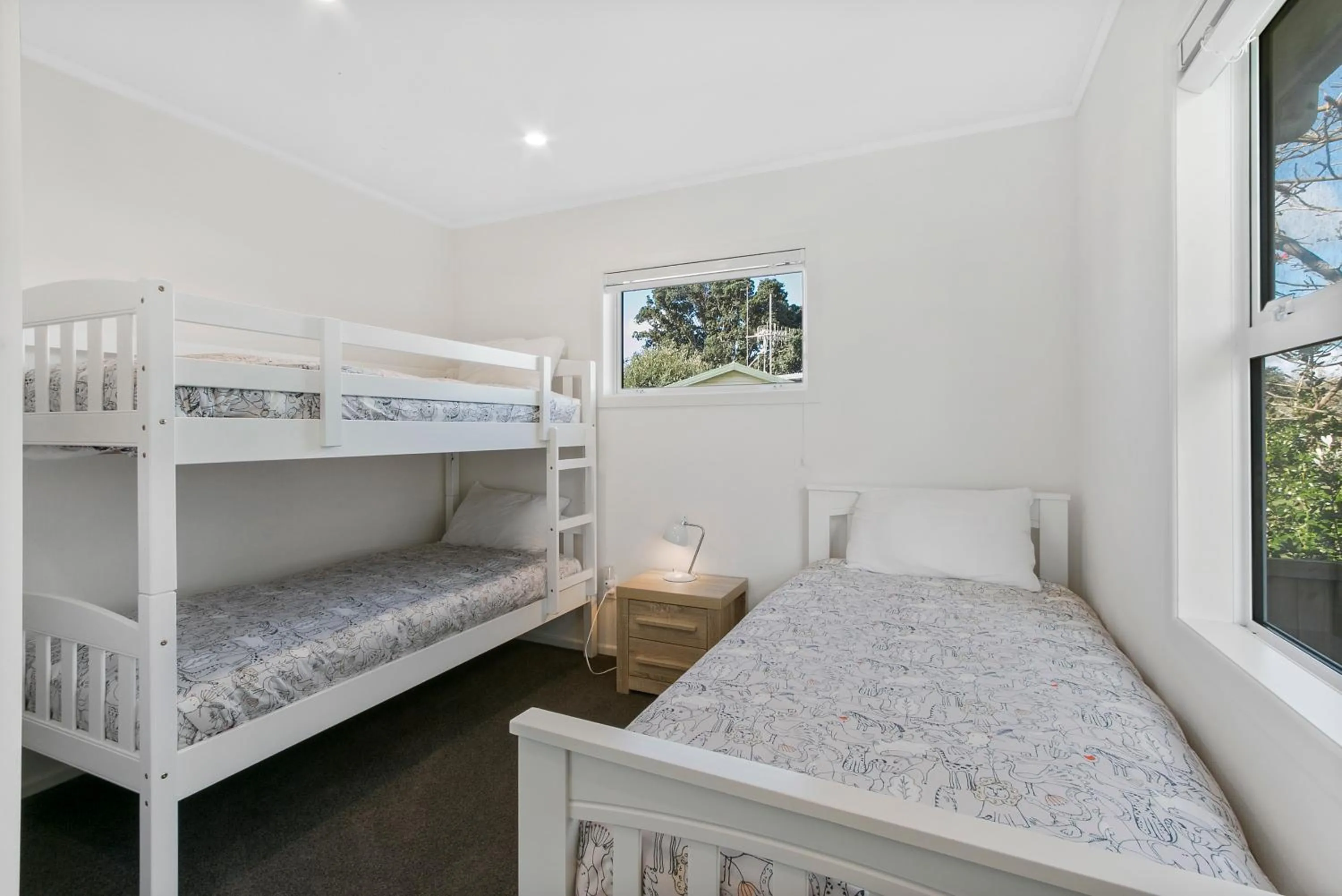 Bed in The Waihi Beach House - Waihi Beach Holiday Home