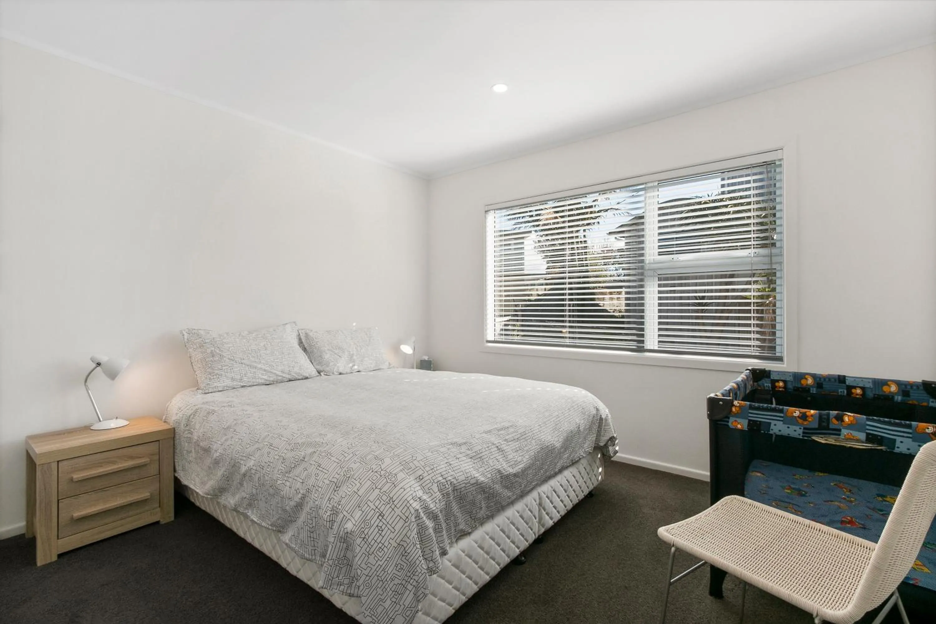 Bed in The Waihi Beach House - Waihi Beach Holiday Home