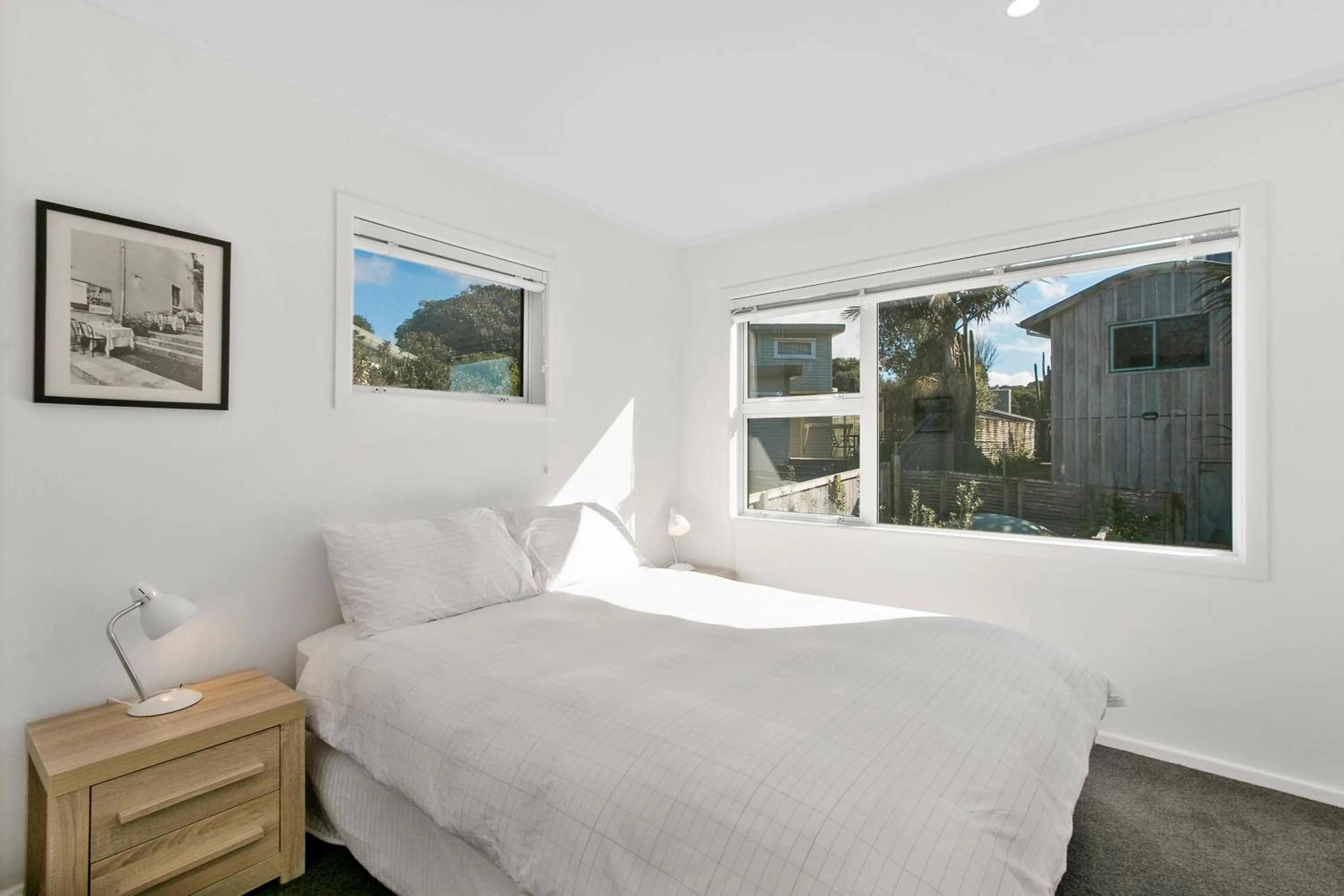 Bed in The Waihi Beach House - Waihi Beach Holiday Home