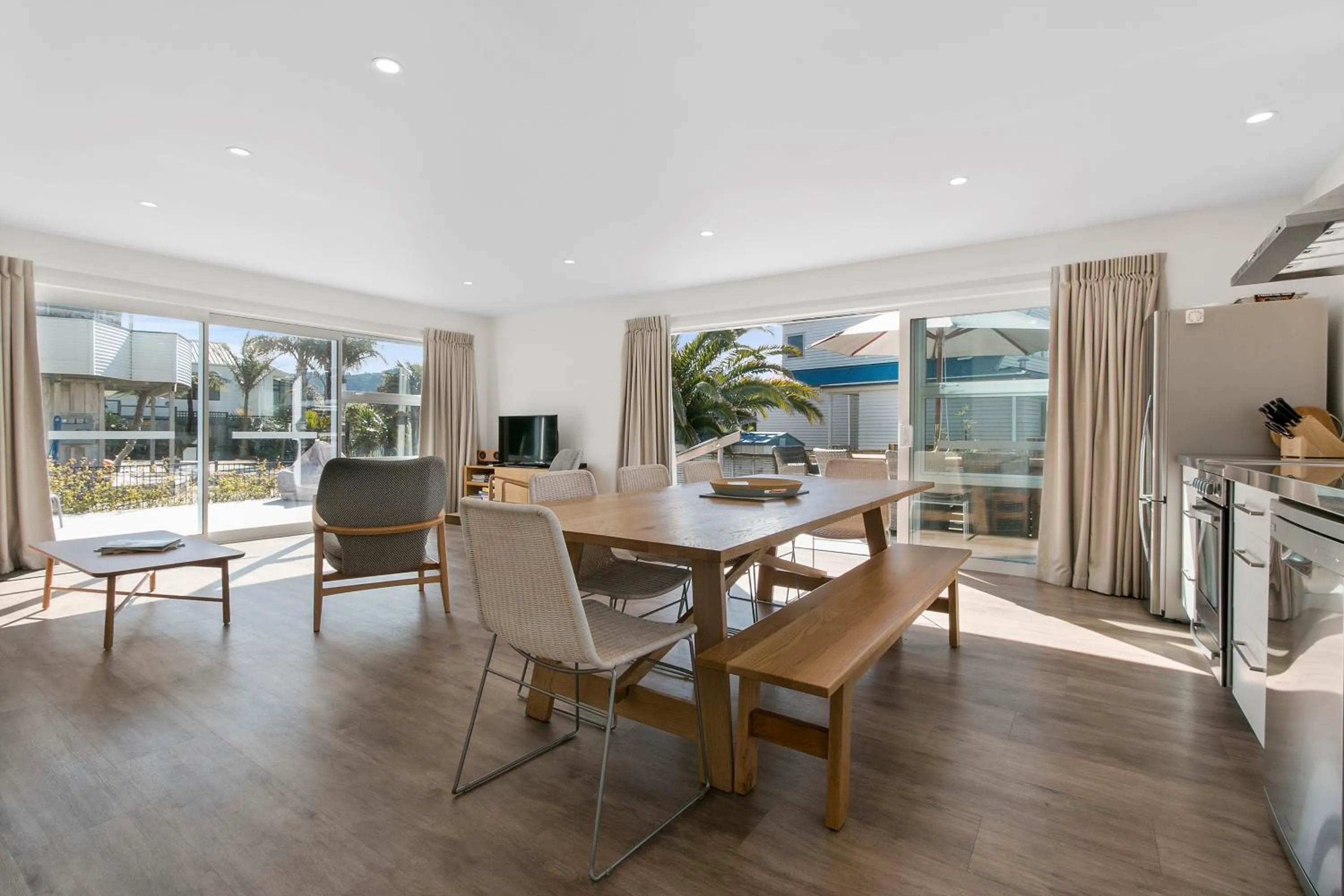 Dining area in The Waihi Beach House - Waihi Beach Holiday Home