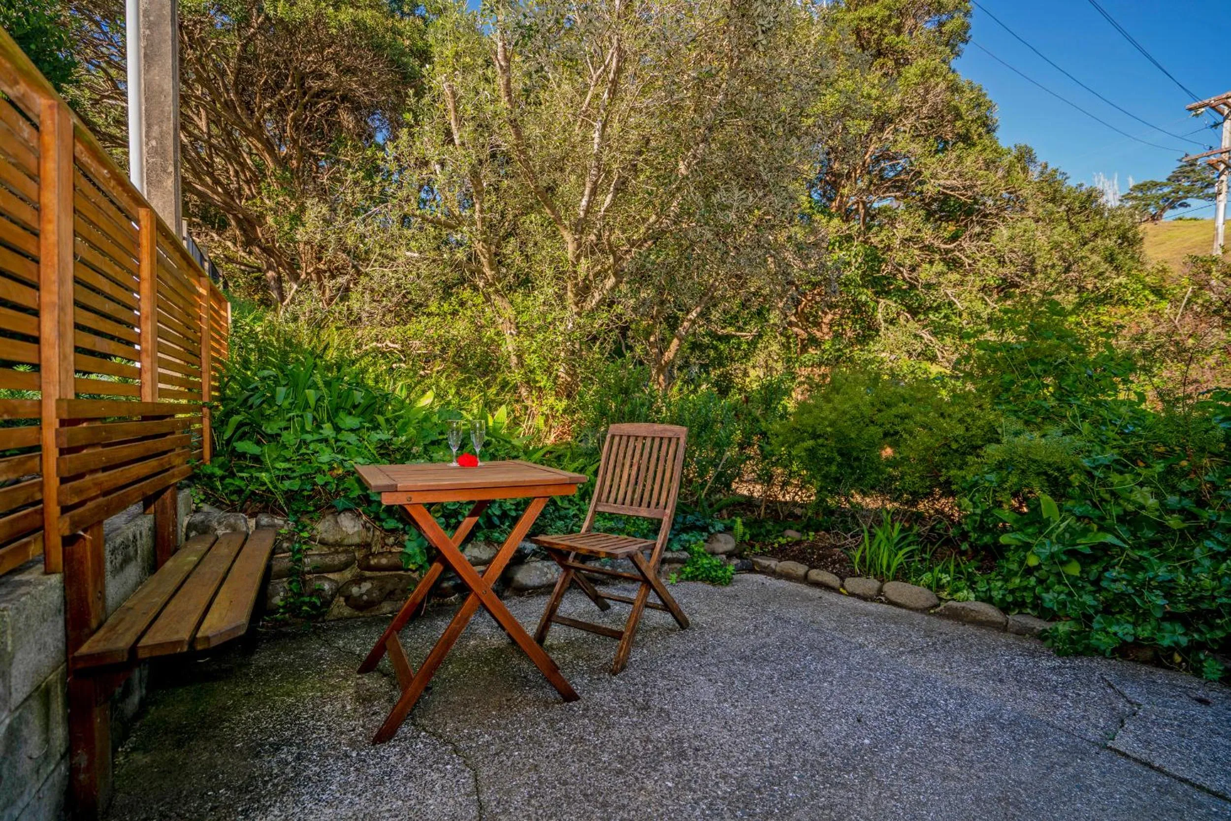 Patio in Anglers Lodge