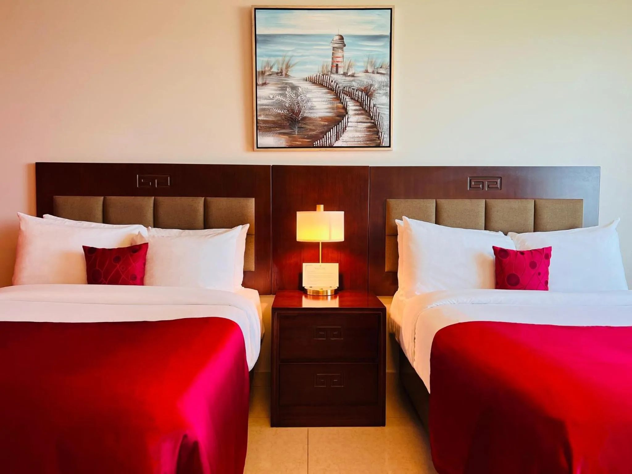 Bed in Golden Bay Belize Hotel