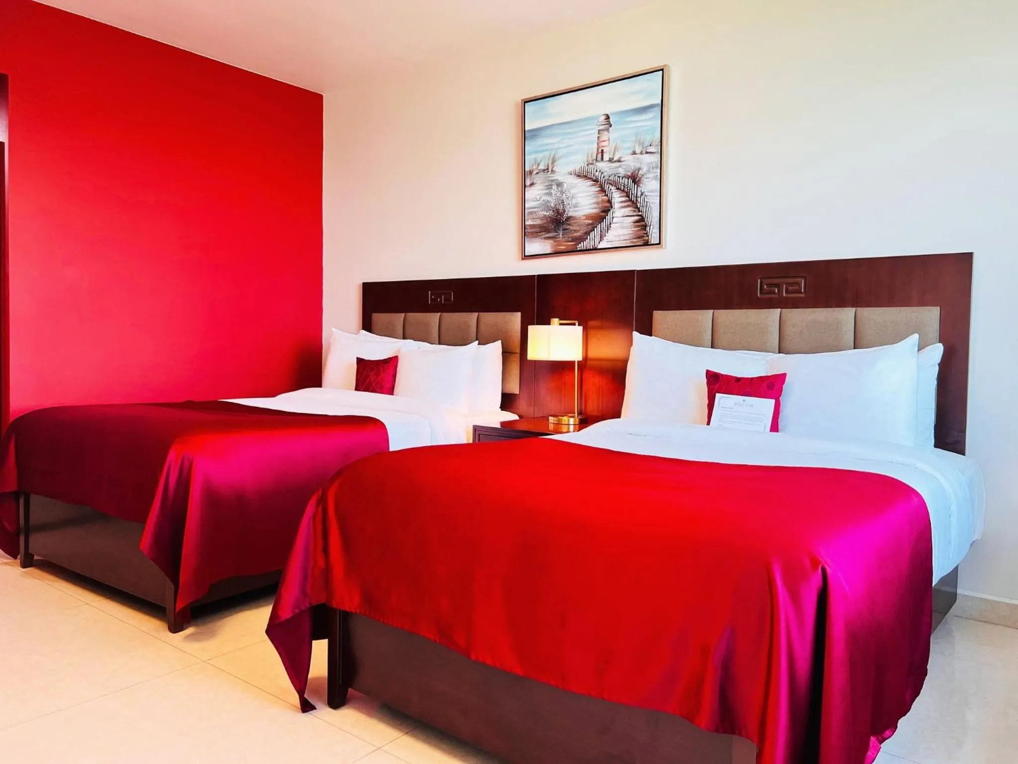 Bed in Golden Bay Belize Hotel