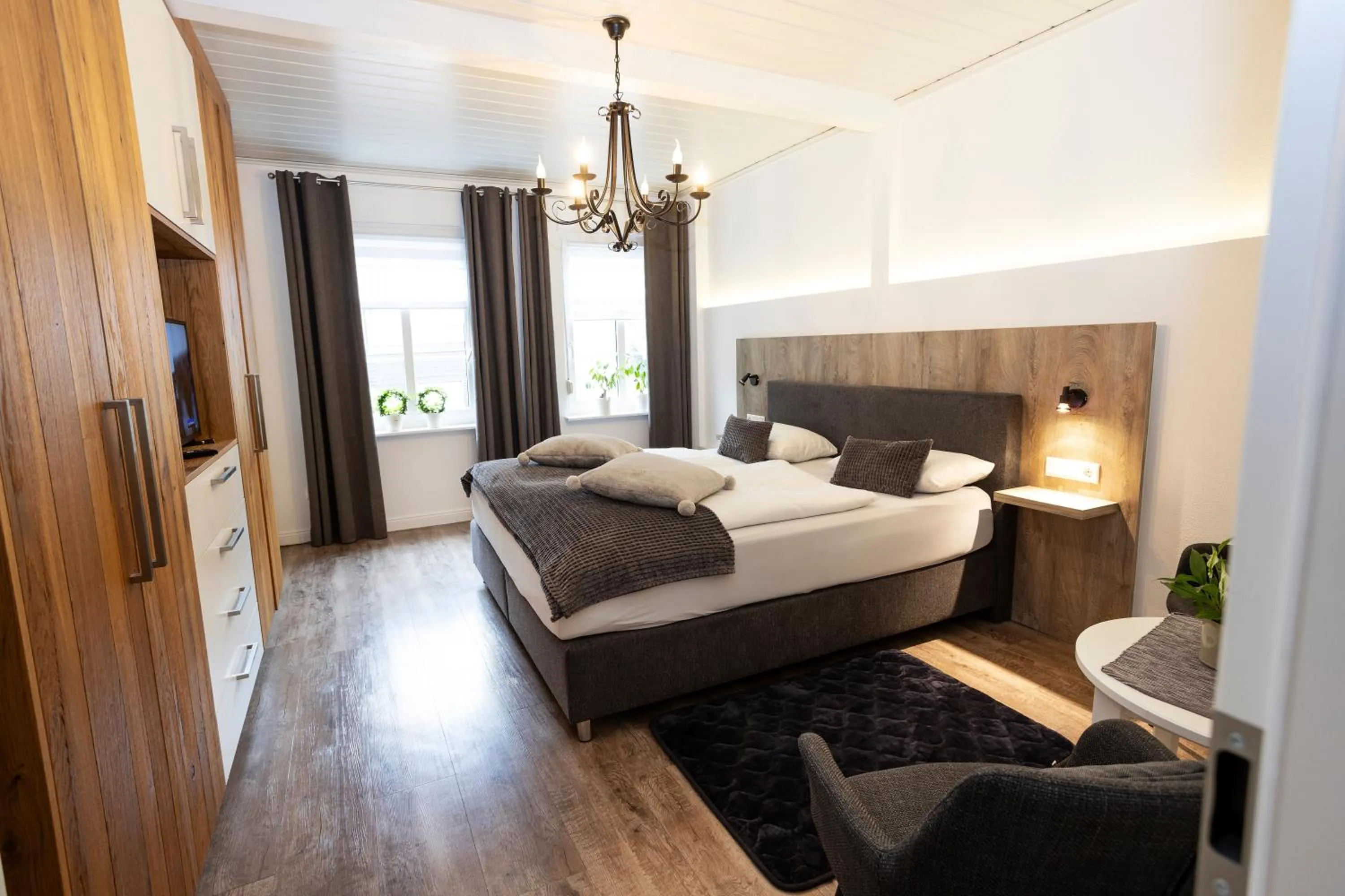 Bed in Hotel Forsthaus