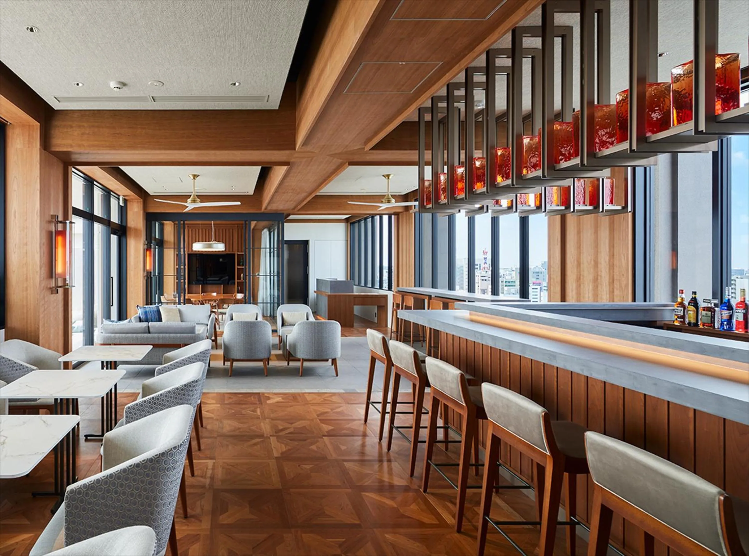 Lounge or bar in HOTEL STRATA NAHA