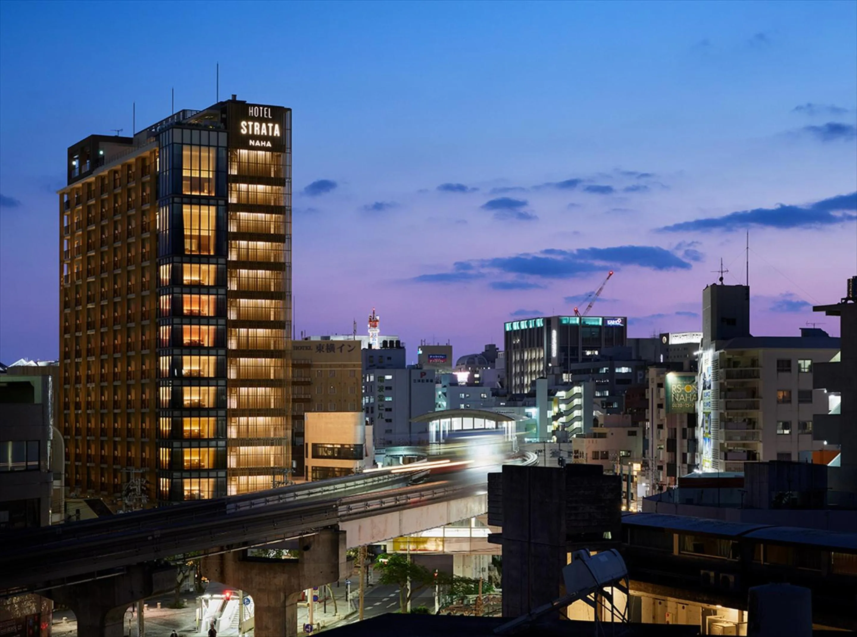 Facade/entrance in HOTEL STRATA NAHA