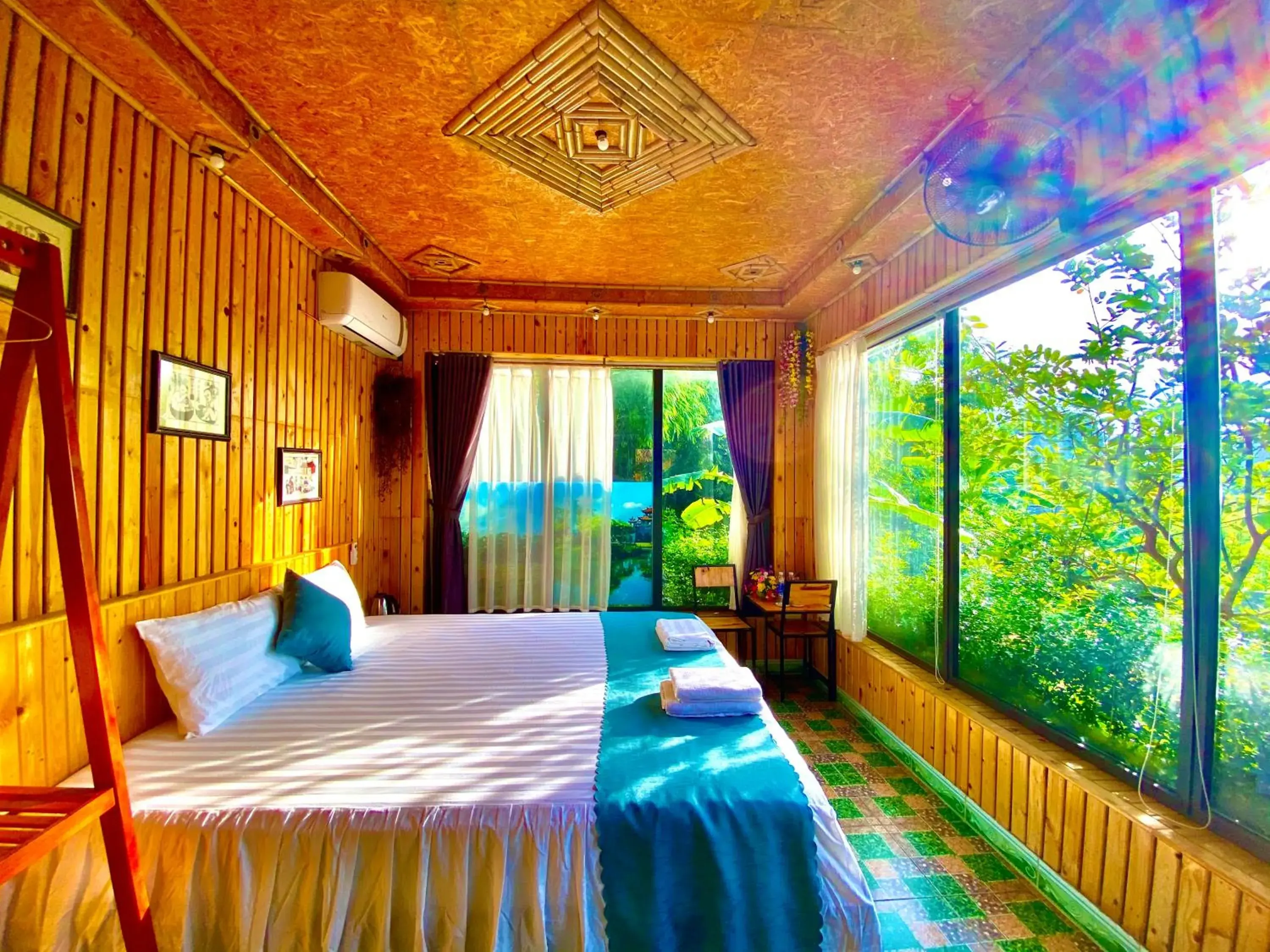 King Room with Garden View in Hang Mua Bamboo Homestay Ninh Binh King Room with Garden View in Hang Mua Bamboo Homestay Ninh Binh