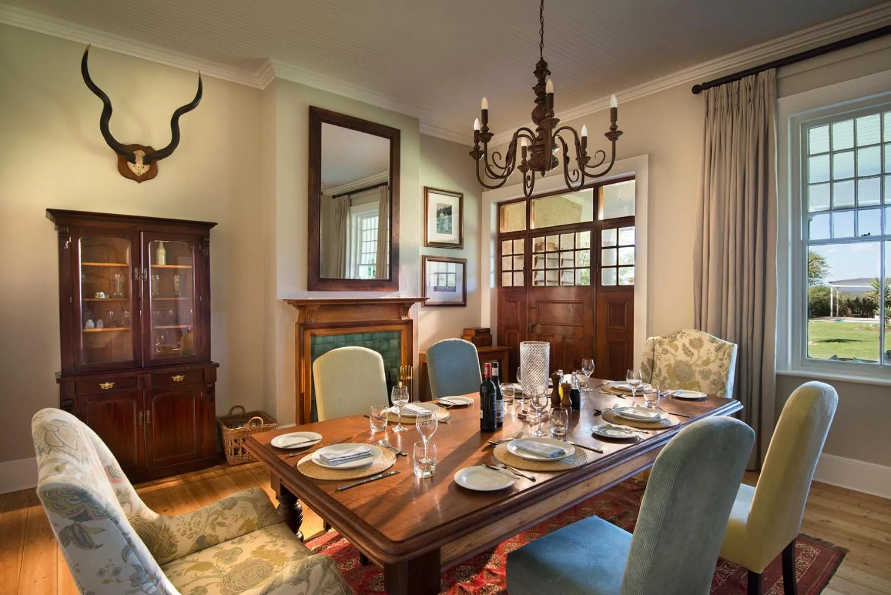 Dining area in Kwandwe Private Game Reserve - Uplands Homestead