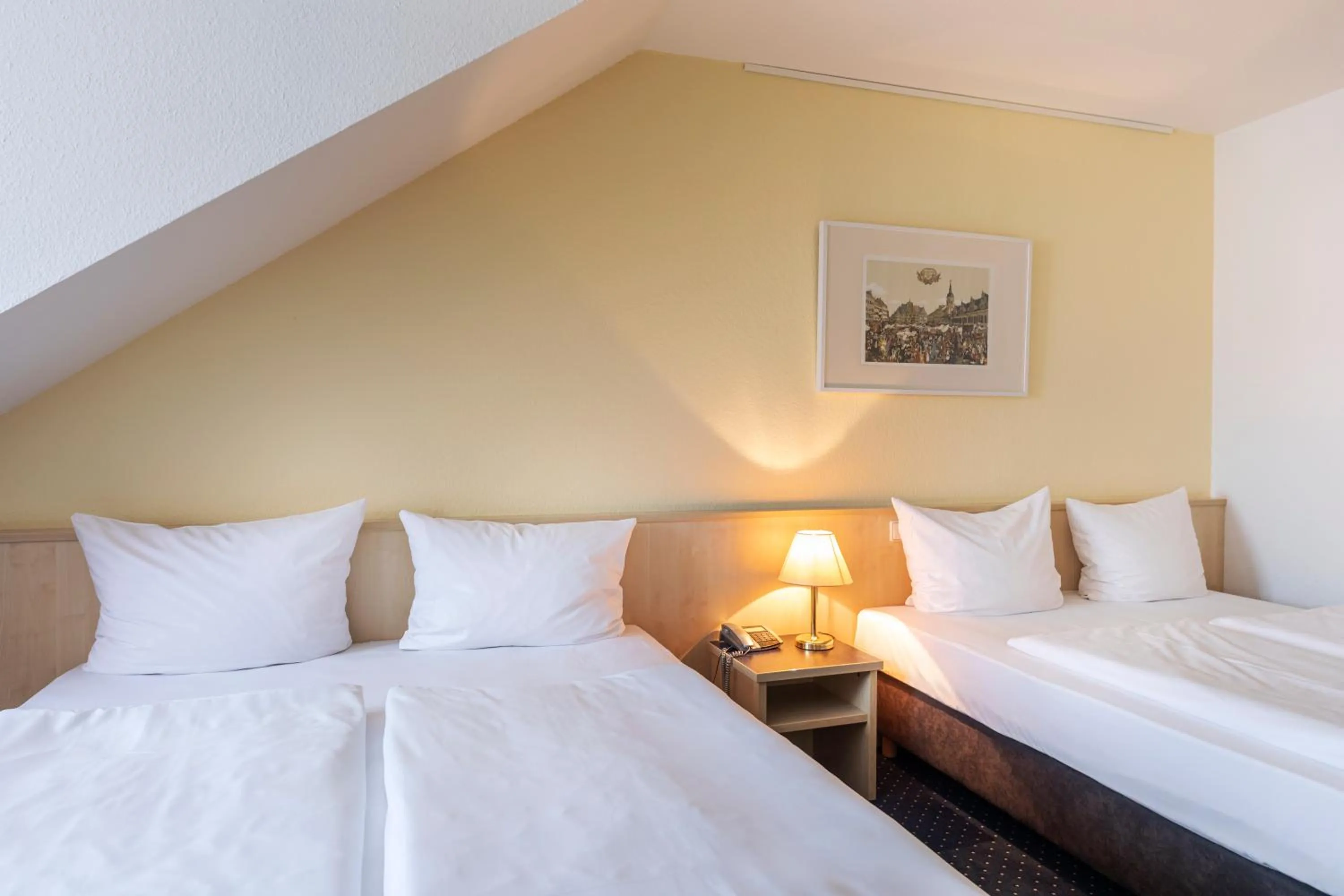 Bedroom, Bed in ACHAT Hotel Leipzig Messe