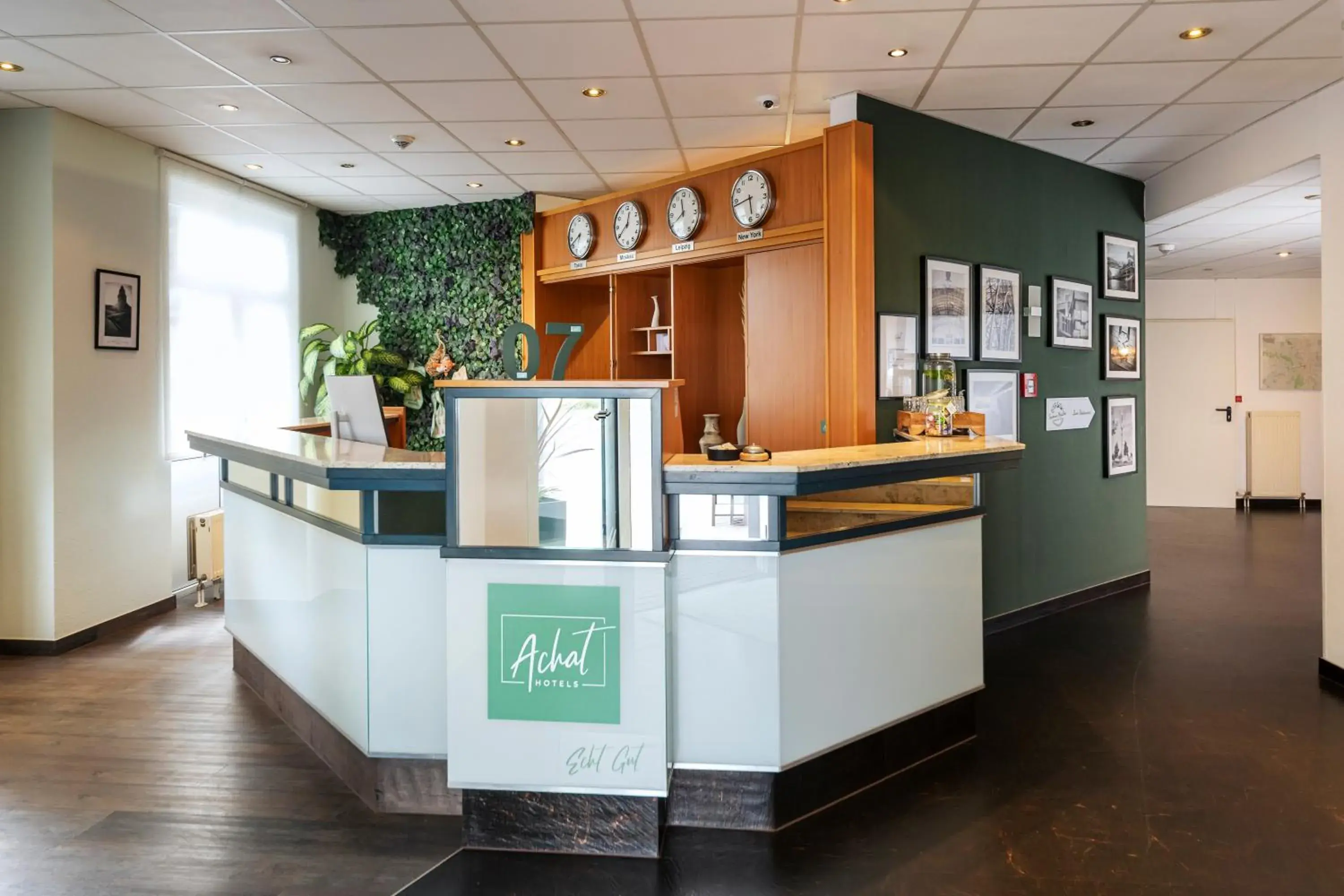 Lobby or reception in ACHAT Hotel Leipzig Messe Lobby or reception in ACHAT Hotel Leipzig Messe