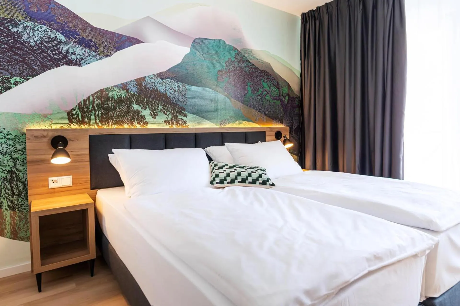 Bedroom, Bed in ACHAT Hotel Schwetzingen Heidelberg