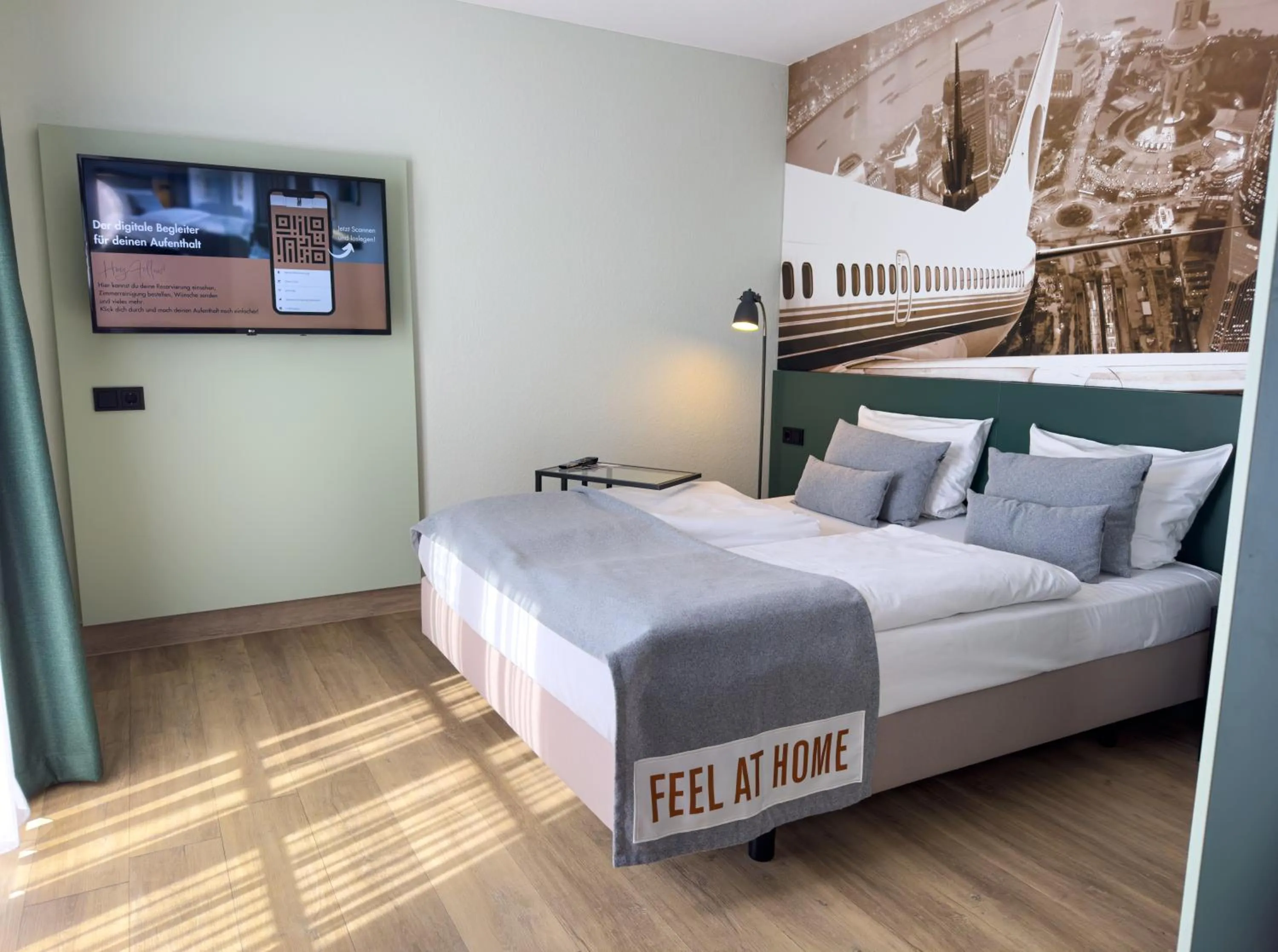 Photo of the whole room, Bed in ACHAT Hotel Frankfurt Airport