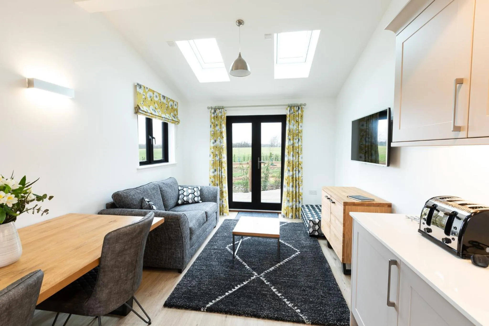 Living room in The Yard @ Pringle Farm