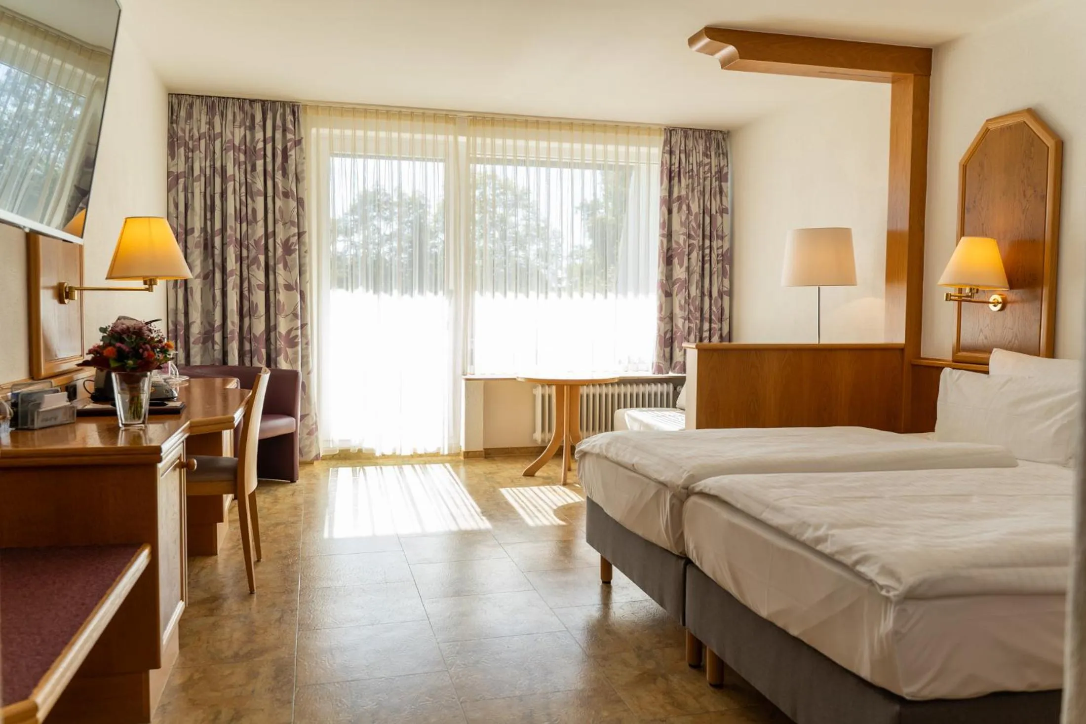 Bed in Hotel Bergschlößchen