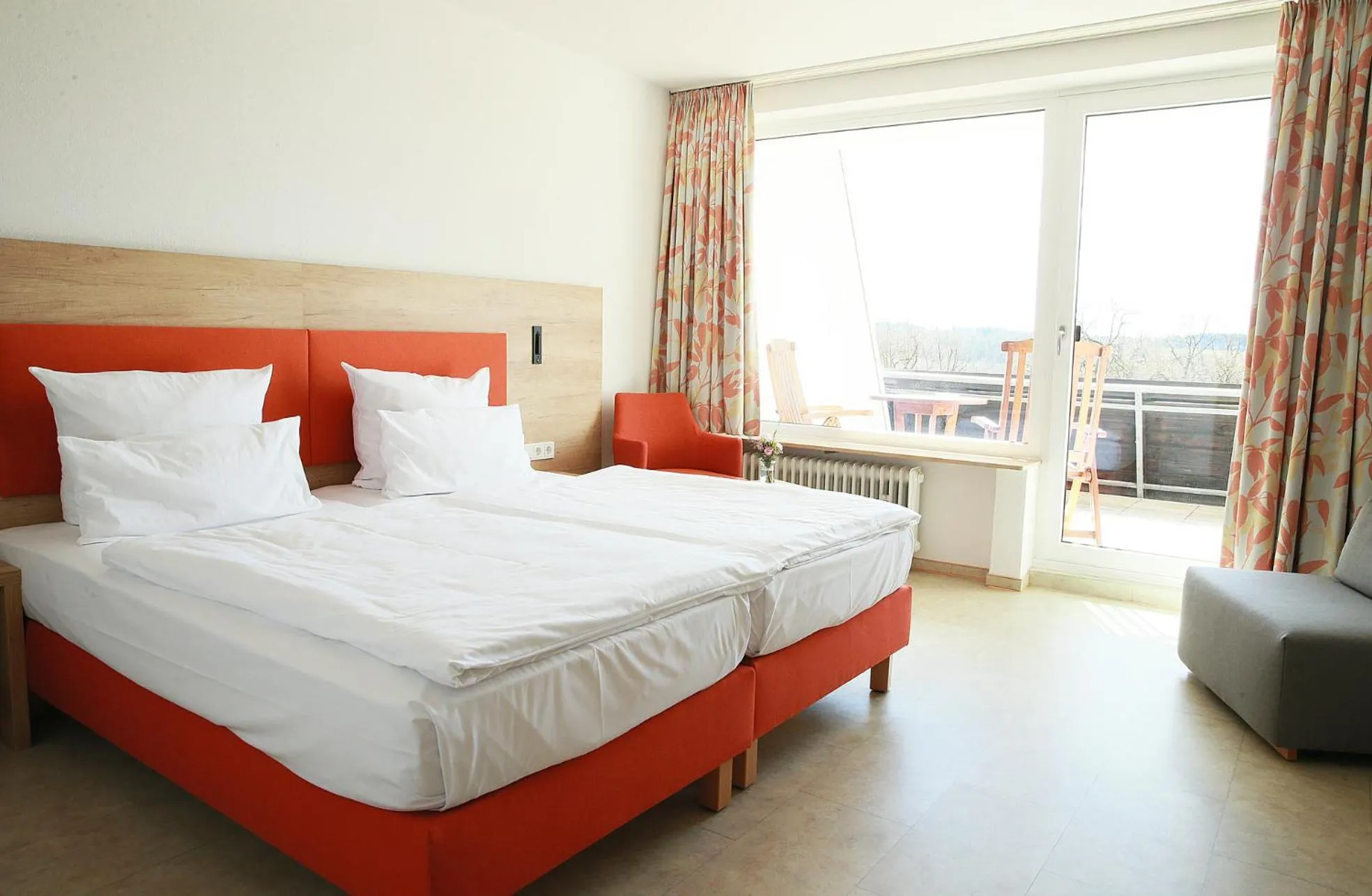 Bed in Hotel Bergschlößchen