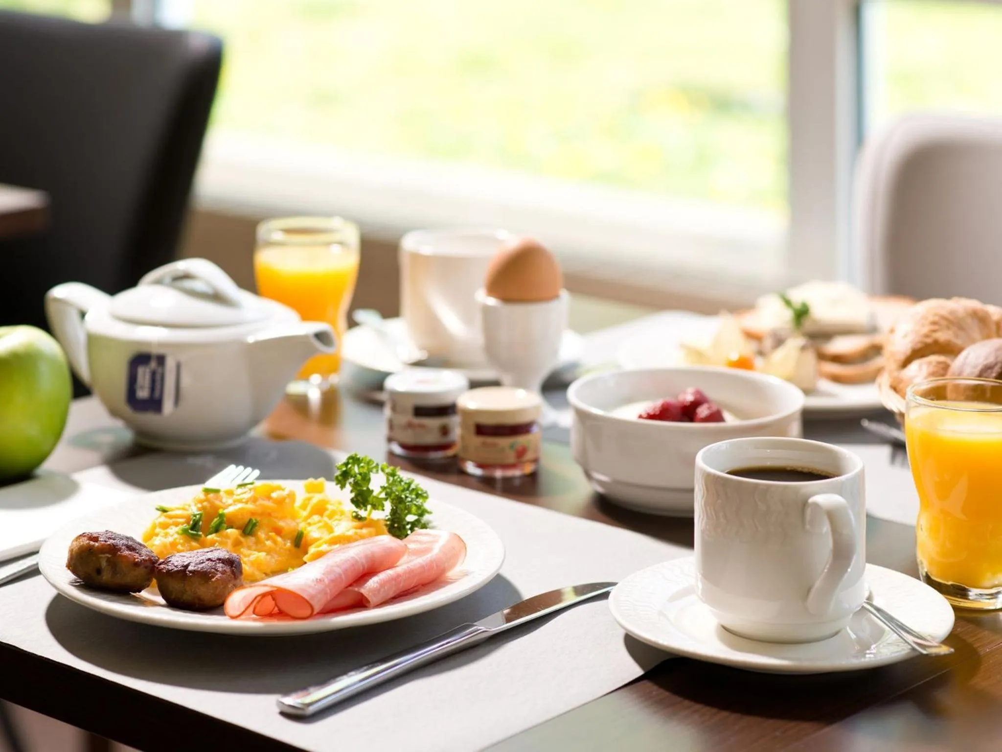 Continental breakfast in ACHAT Hotel Zwickau