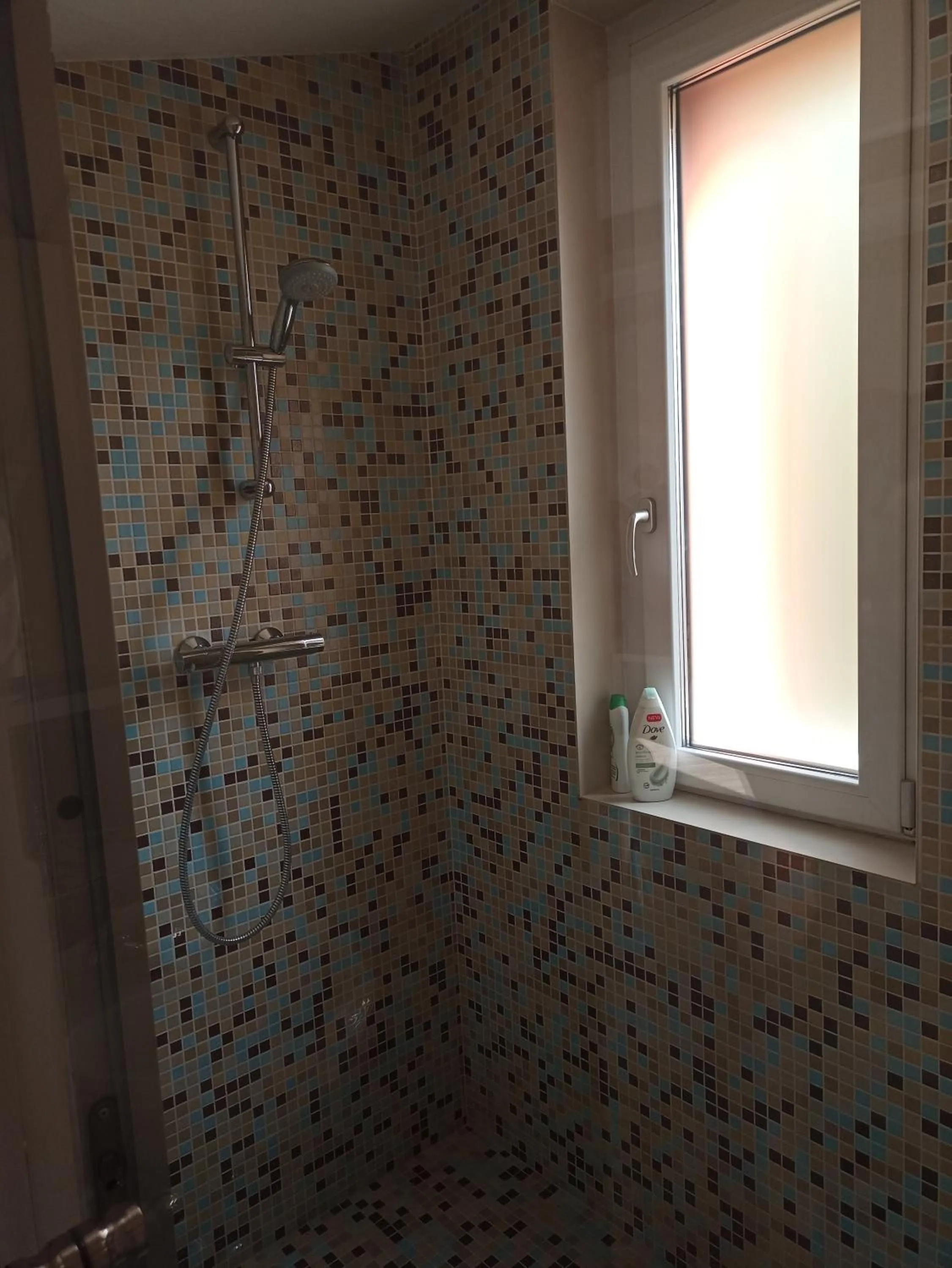 Shower, Bathroom in open