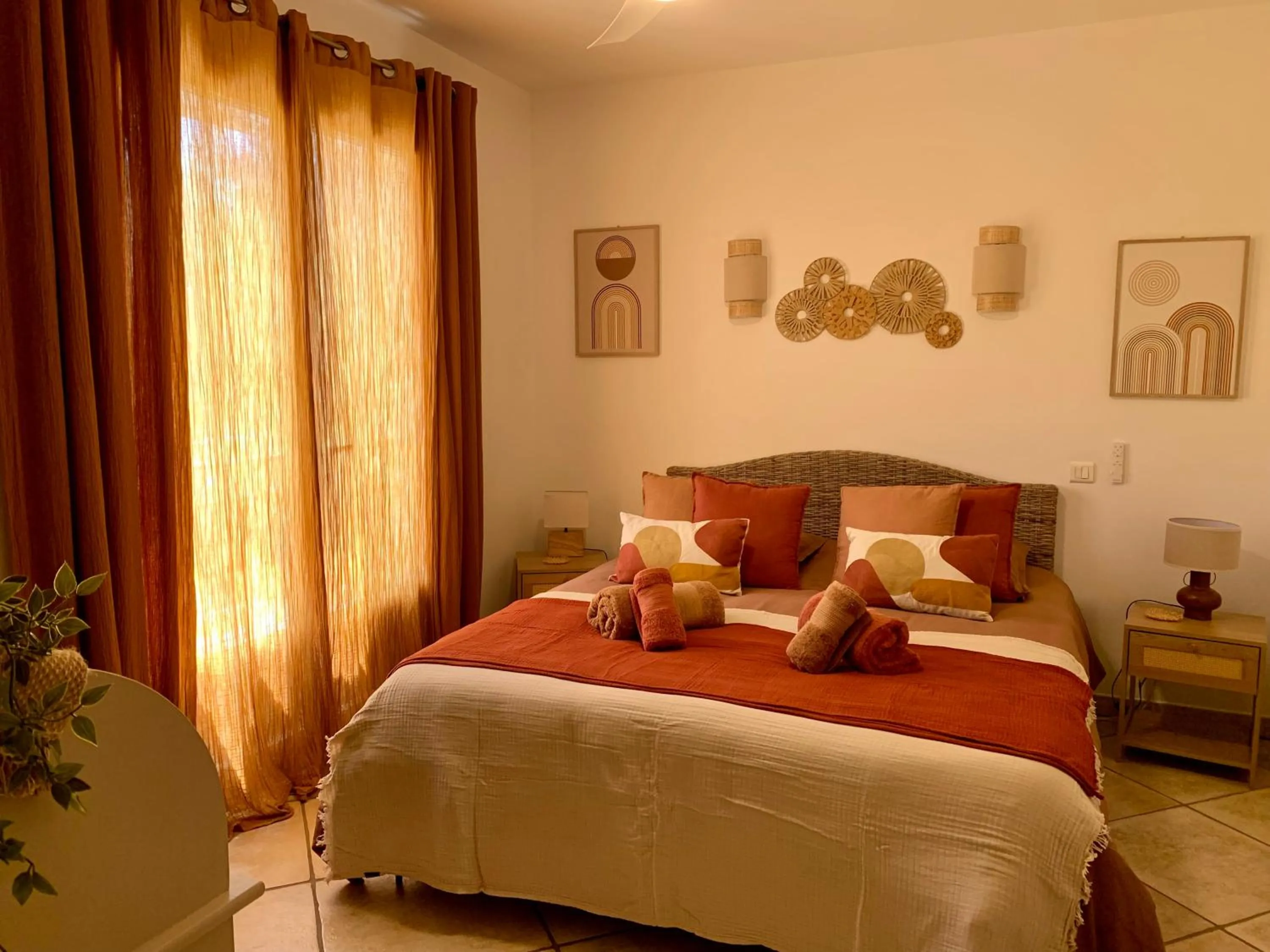 Bed in Villa fiora chambre