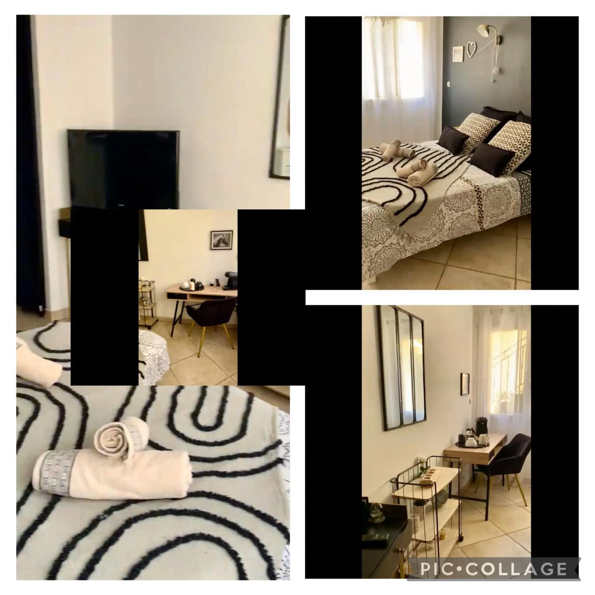 Photo of the whole room, Bed in Villa fiora chambre