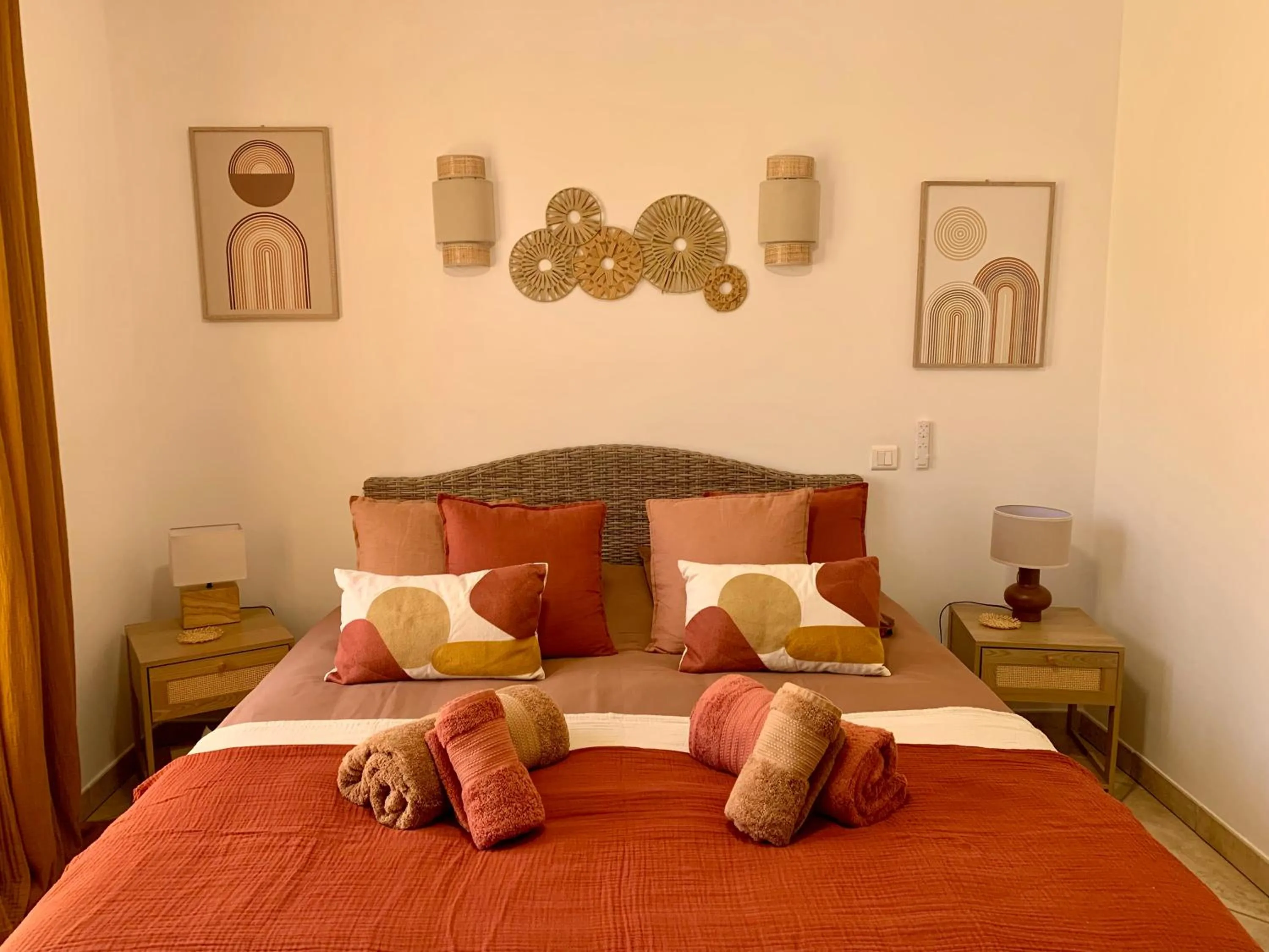 Bed in Villa fiora chambre