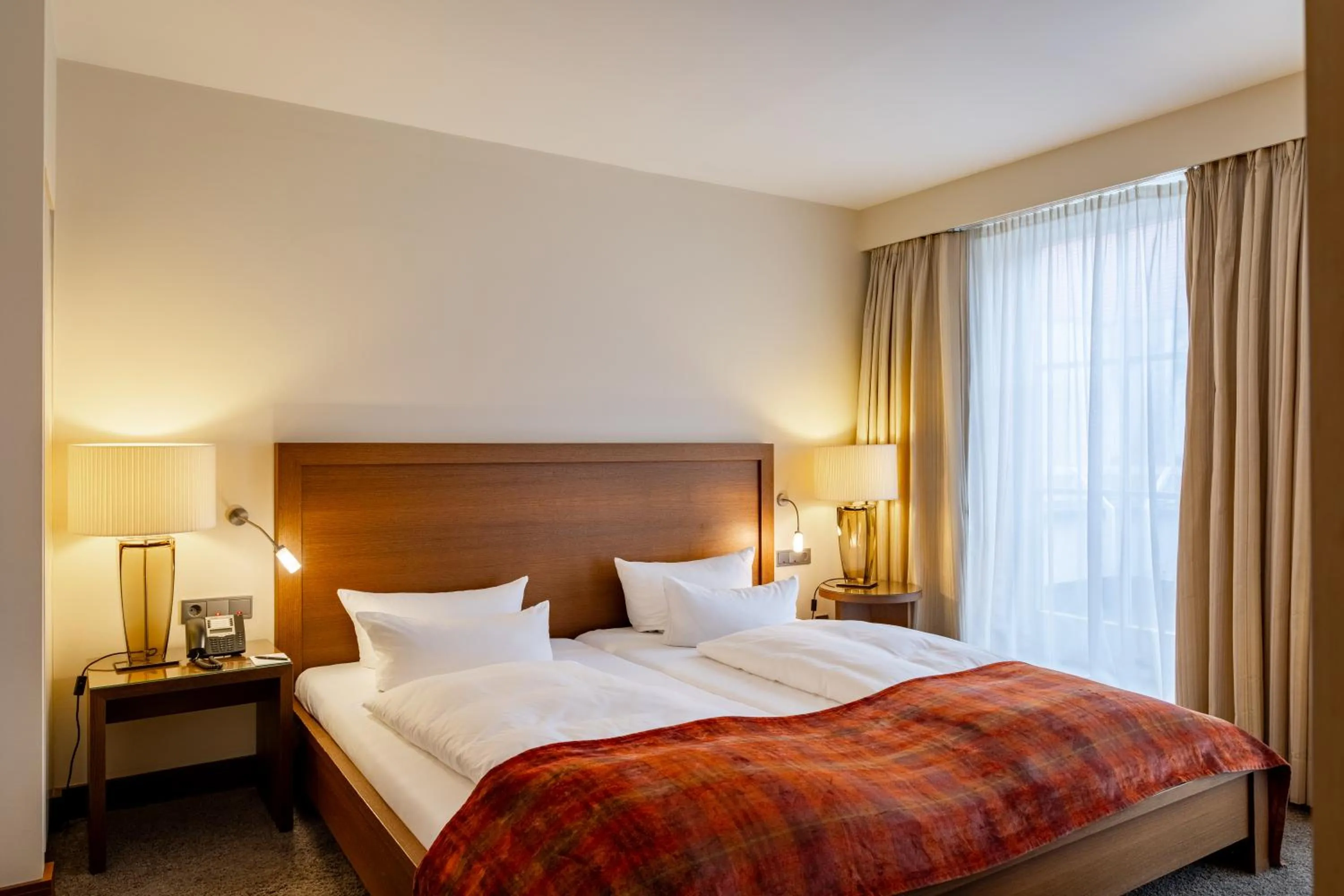 Bedroom, Bed in Hotel Alma Am Anger