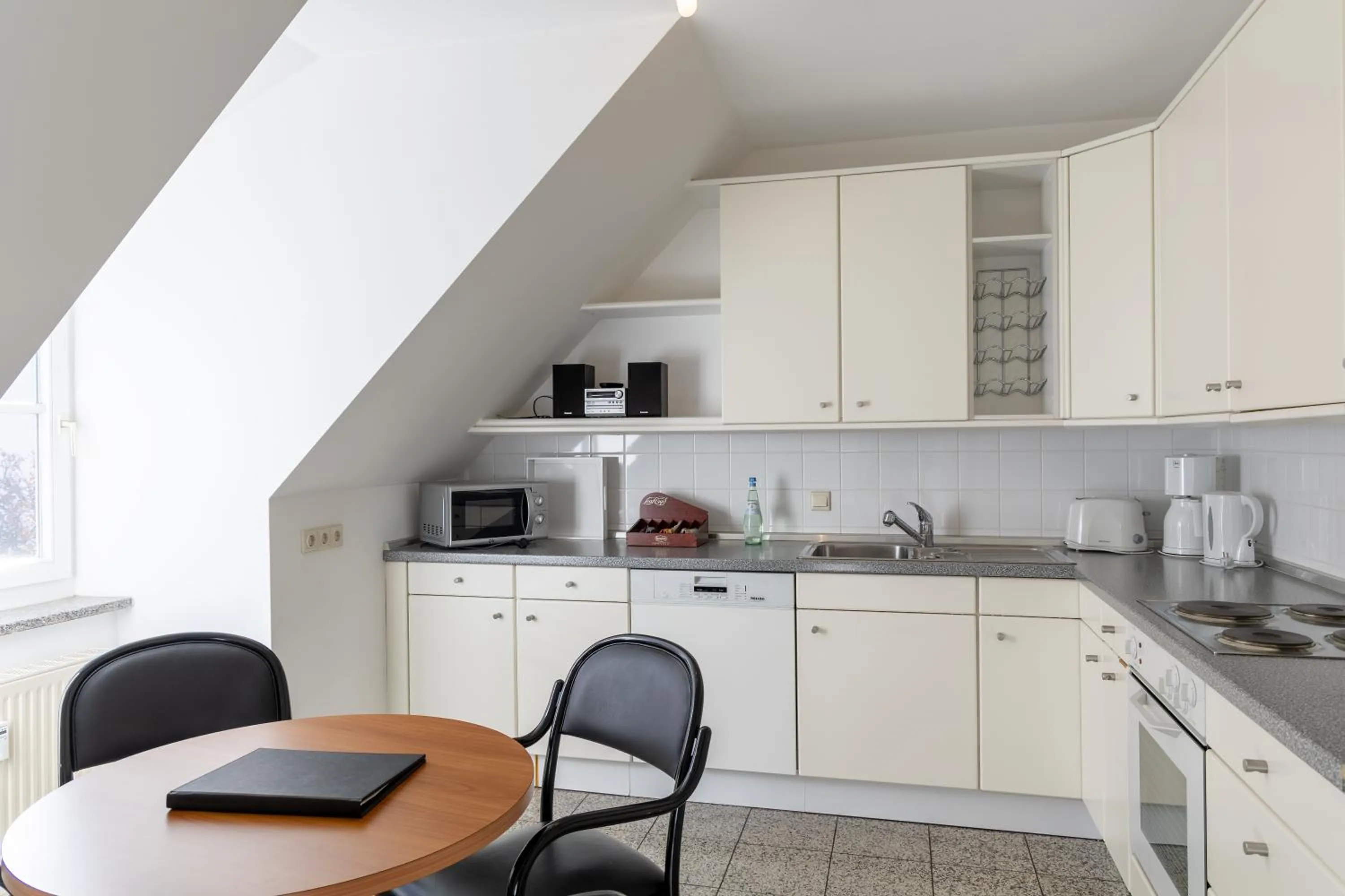 Kitchen or kitchenette in Hotel Alma Am Anger