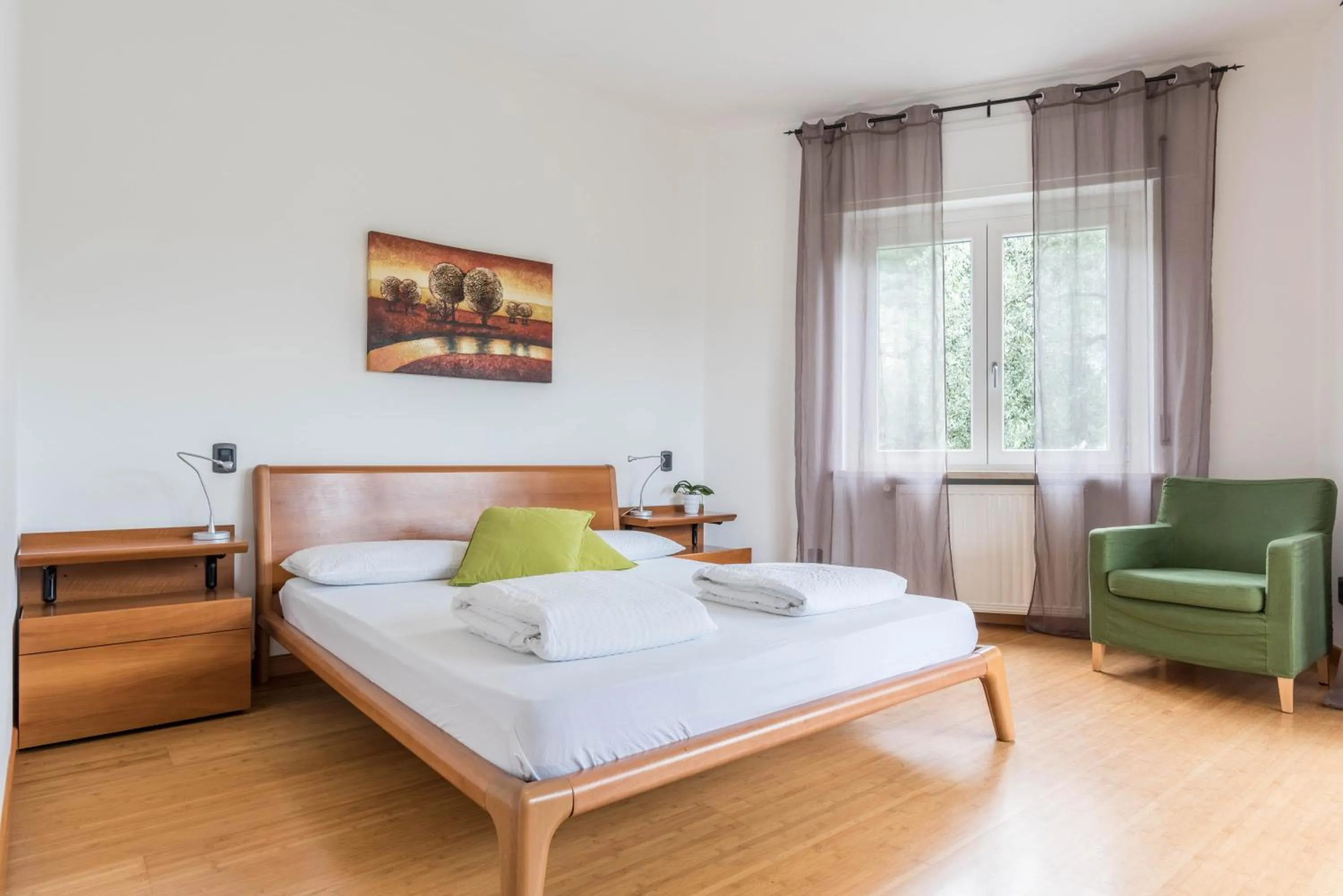 Living room, Bed in appartamento casa stefi n1