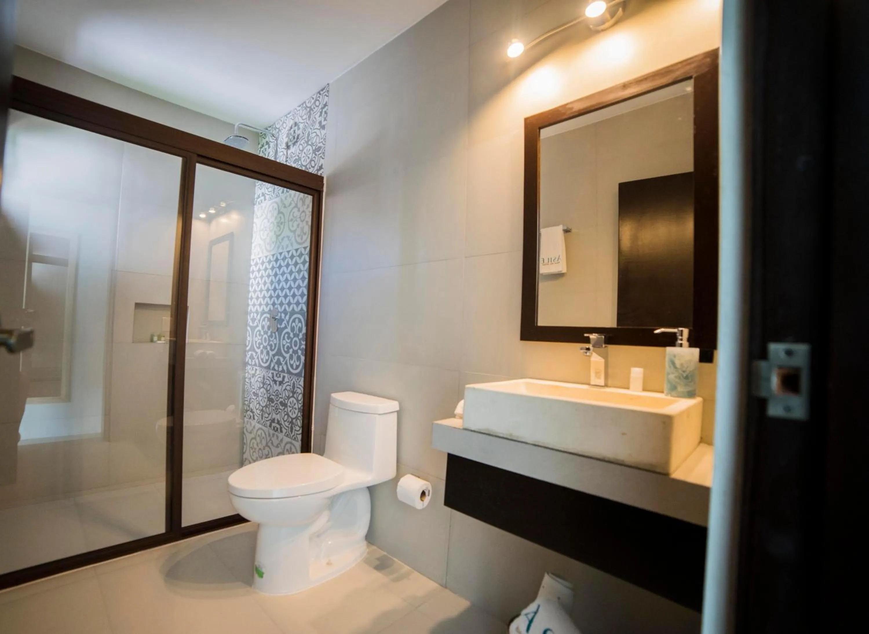 Shower in Asilé Hotel Boutique