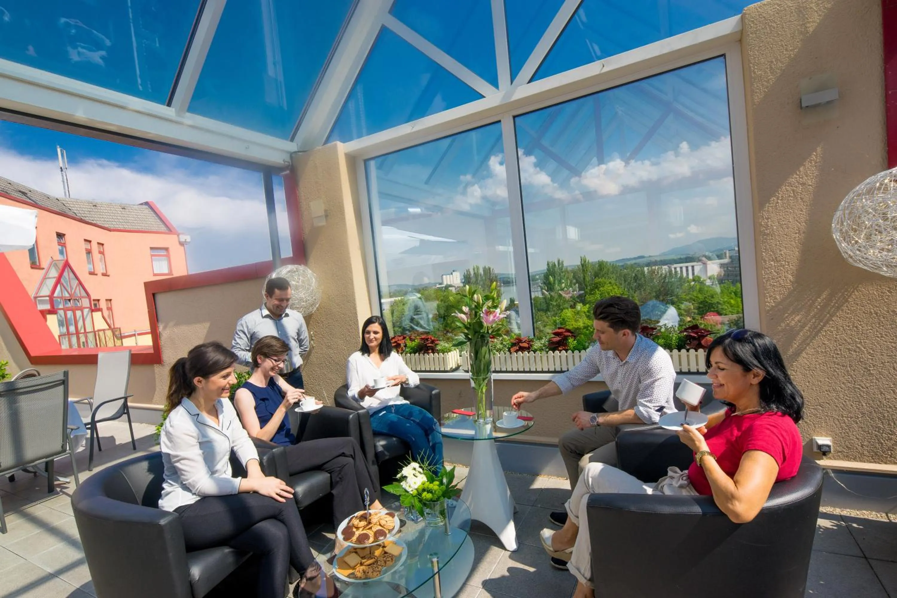 Balcony/Terrace in Maximilian Hotel & Apartments Weil am Rhein / Basel