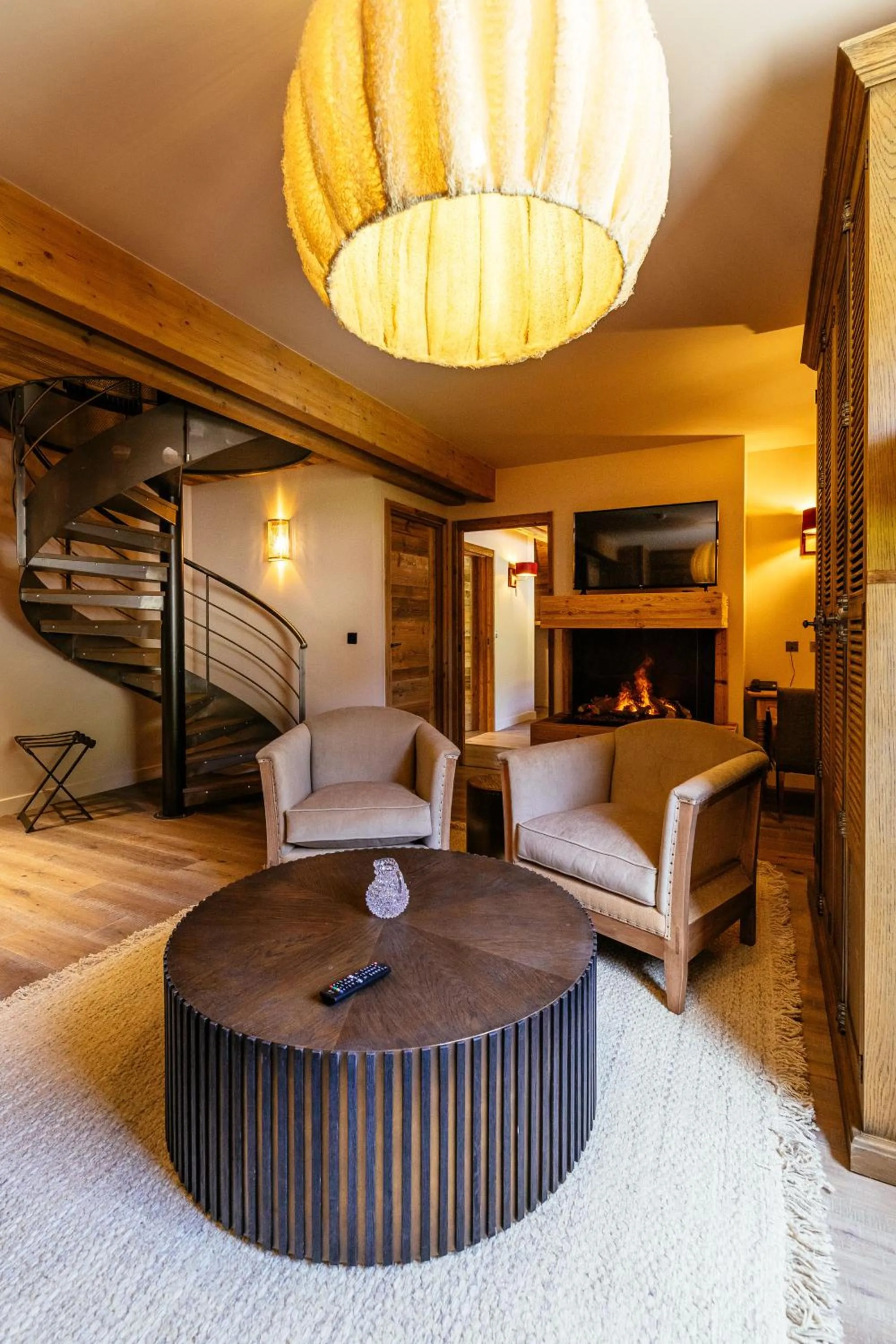 Living room in Hotel Le V de Vaujany