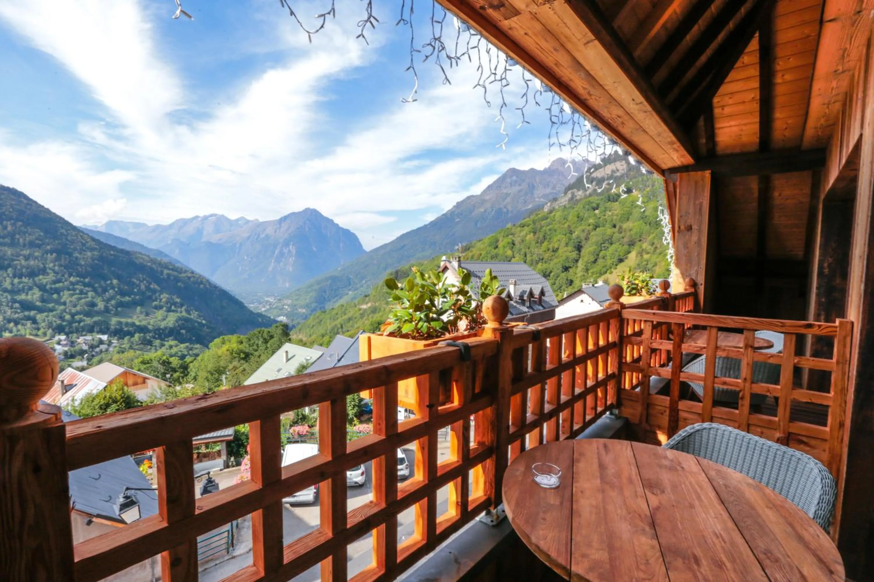 Balcony/Terrace in Hotel Le V de Vaujany