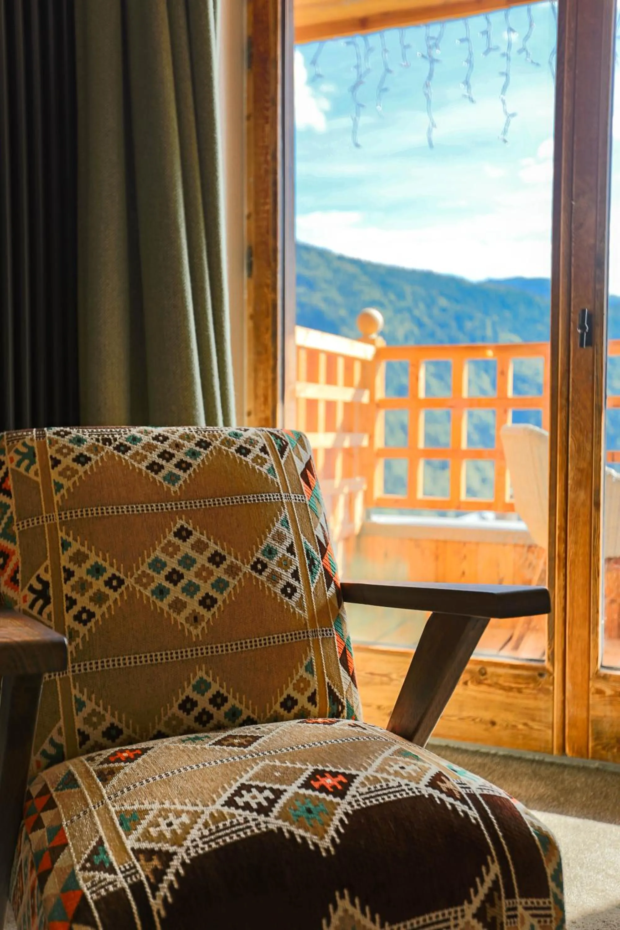 Balcony/Terrace in Hotel Le V de Vaujany