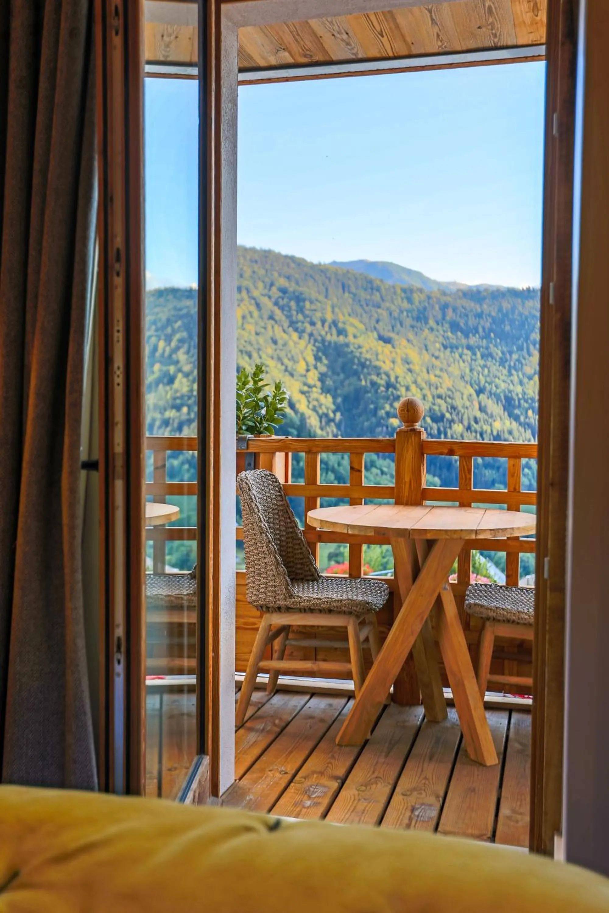 Balcony/Terrace in Hotel Le V de Vaujany