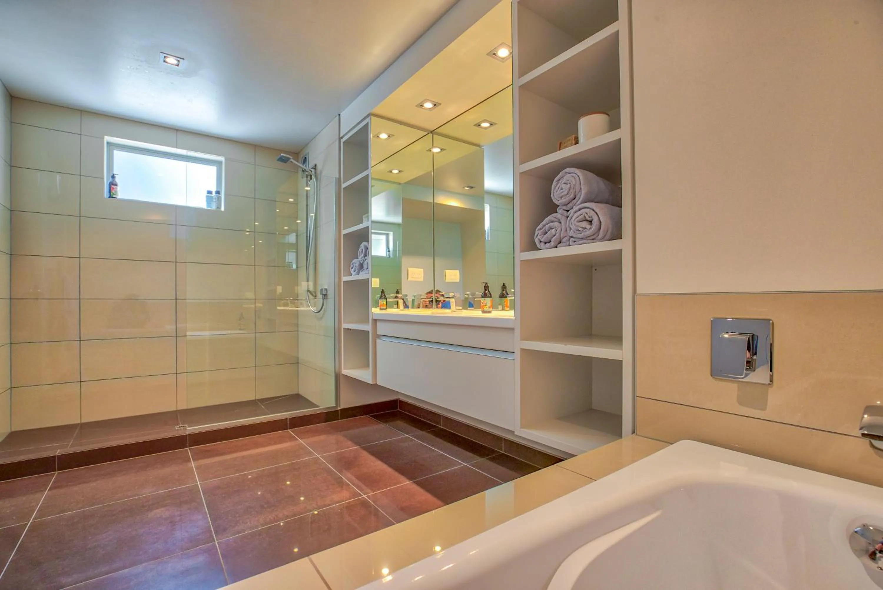 Shower in Waters Edge by Sotheby's Luxury Rental Homes