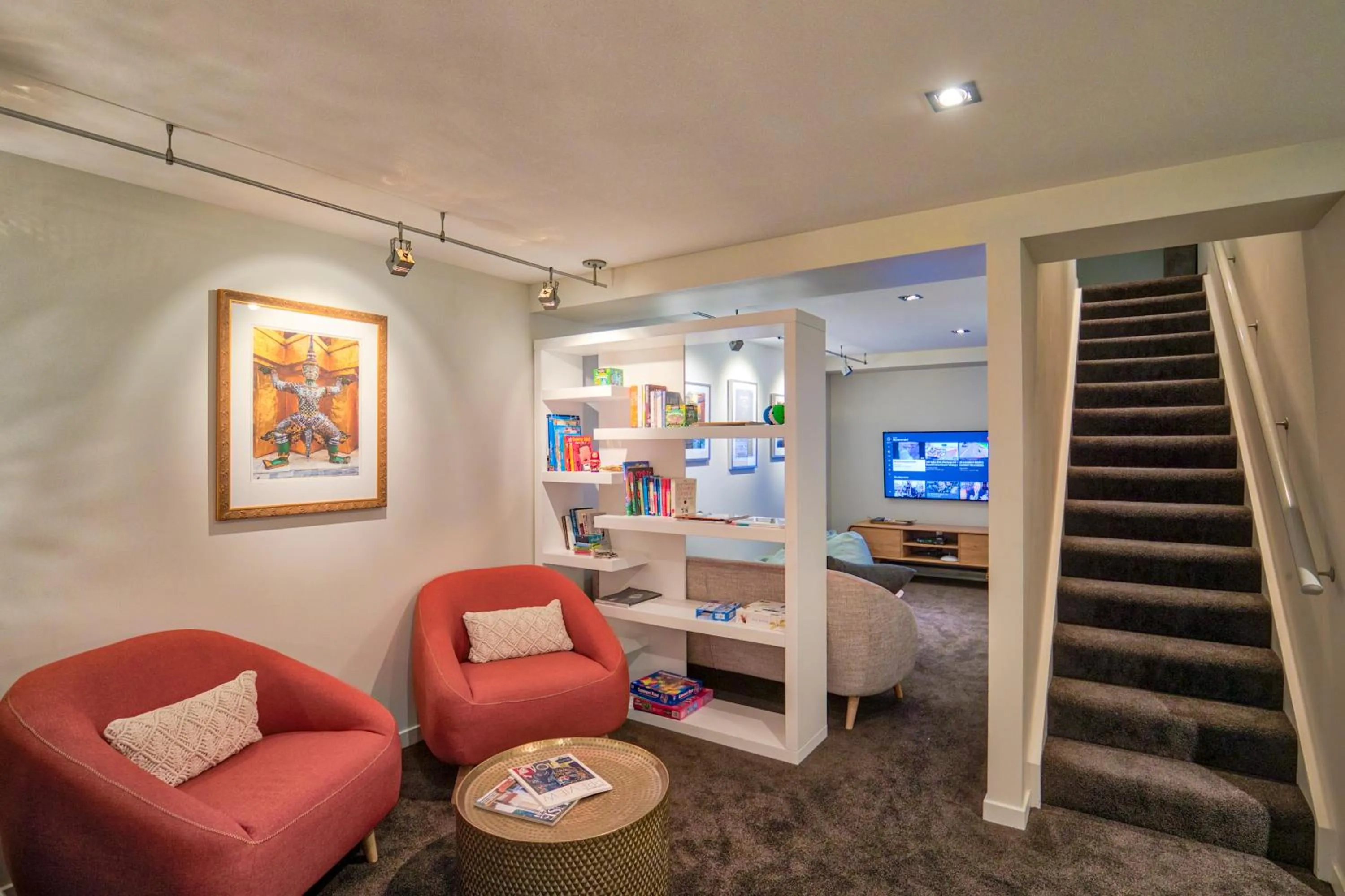 Library in Waters Edge by Sotheby's Luxury Rental Homes
