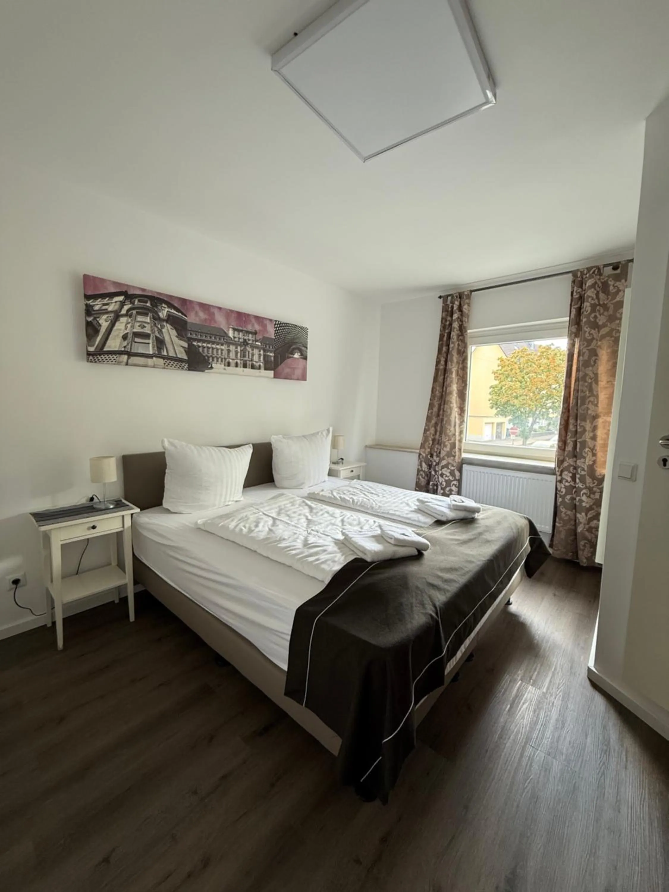 Bed in Hotel Schäfer