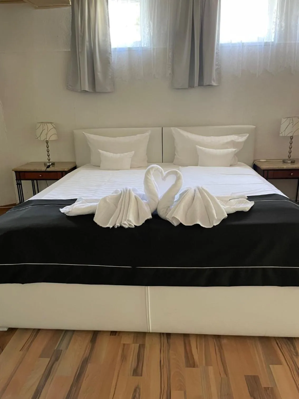 Bed in Hotel Schäfer