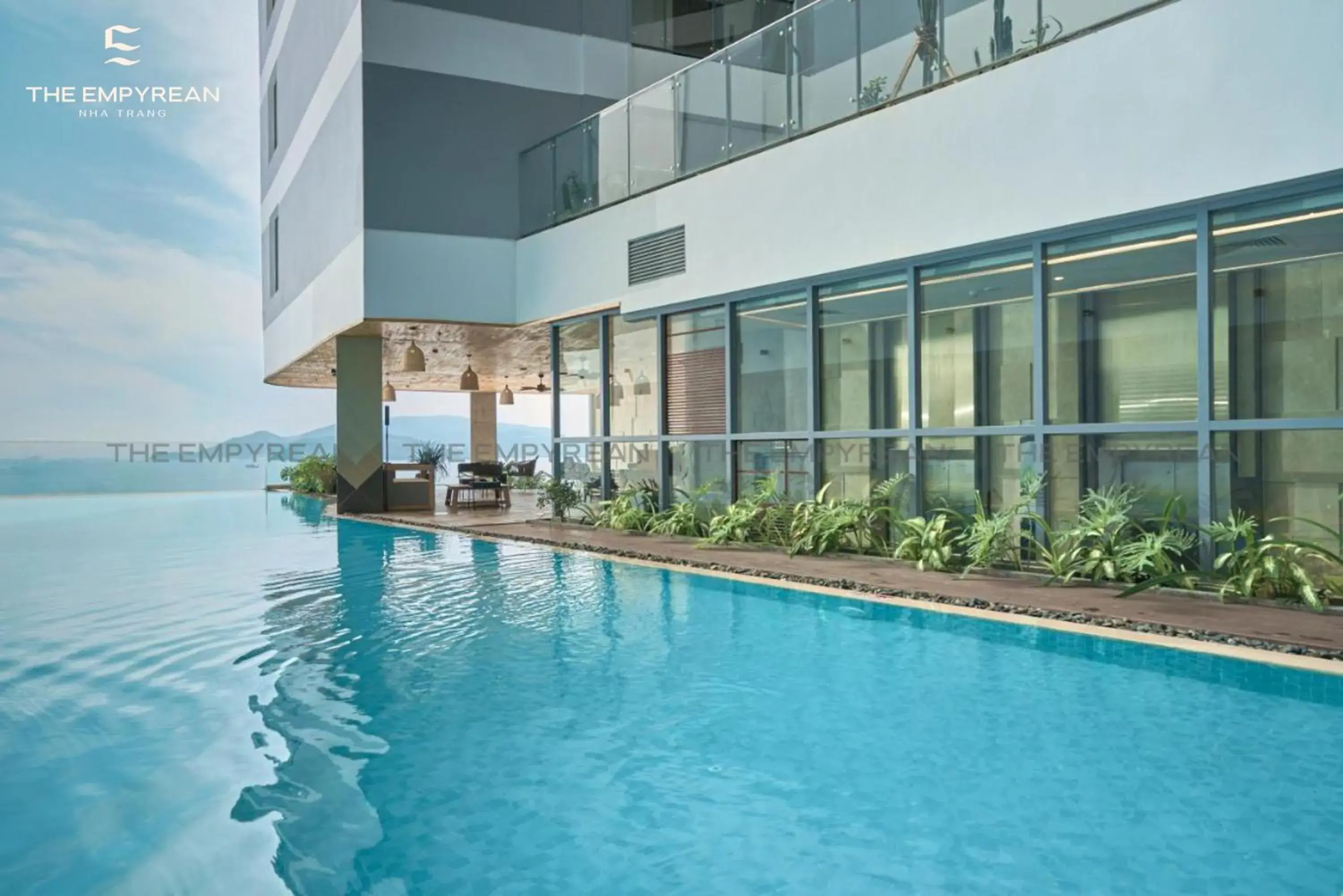 Pool view in The Empyrean Nha Trang Pool view in The Empyrean Nha Trang