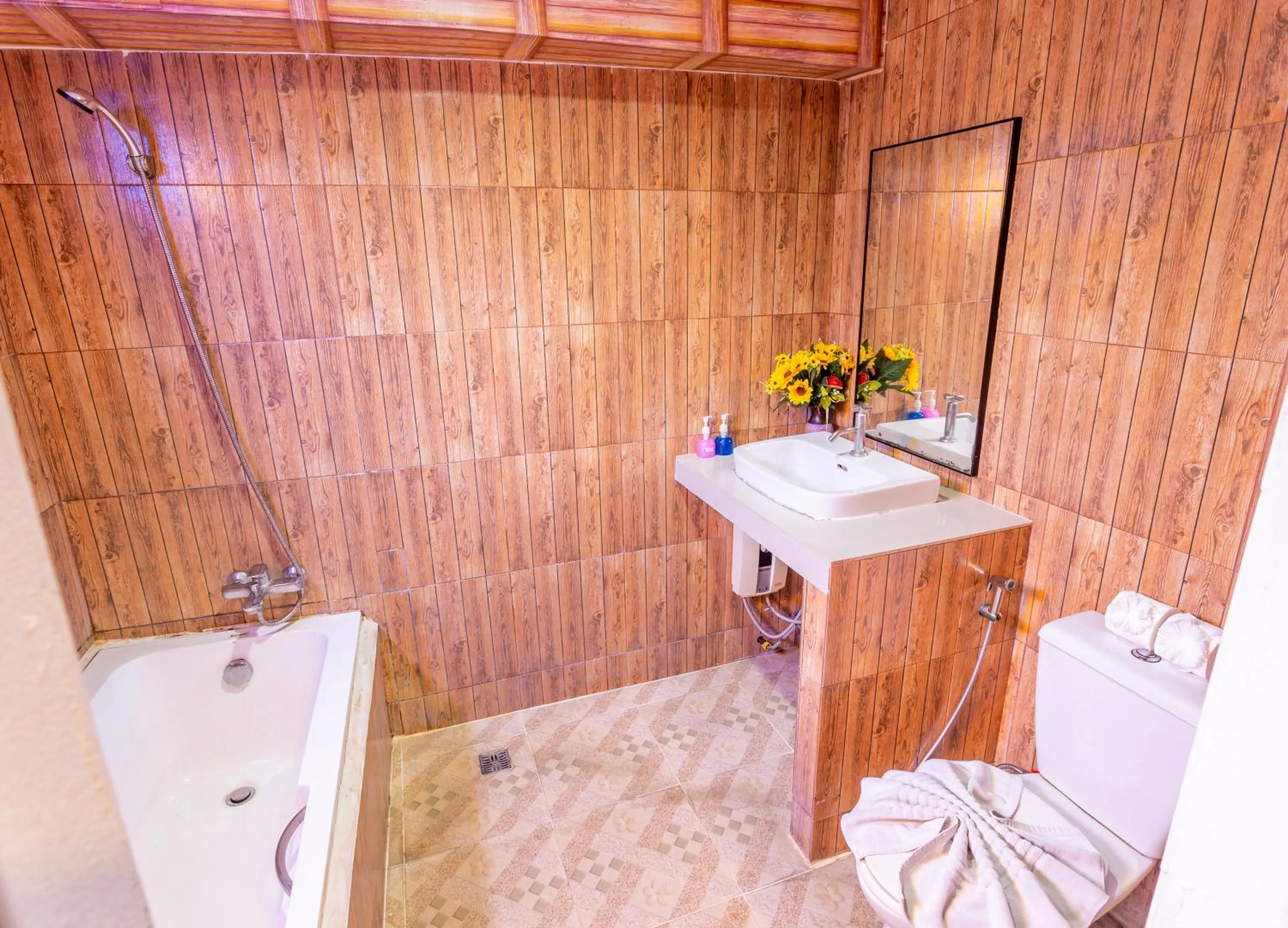 Shower in The Train Resort