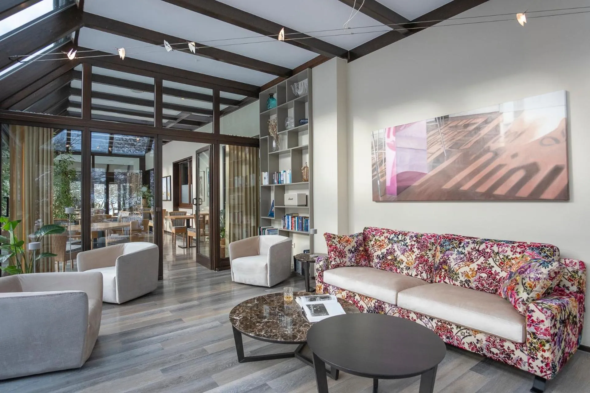 Lounge or bar in Hotel im Auerbachtal