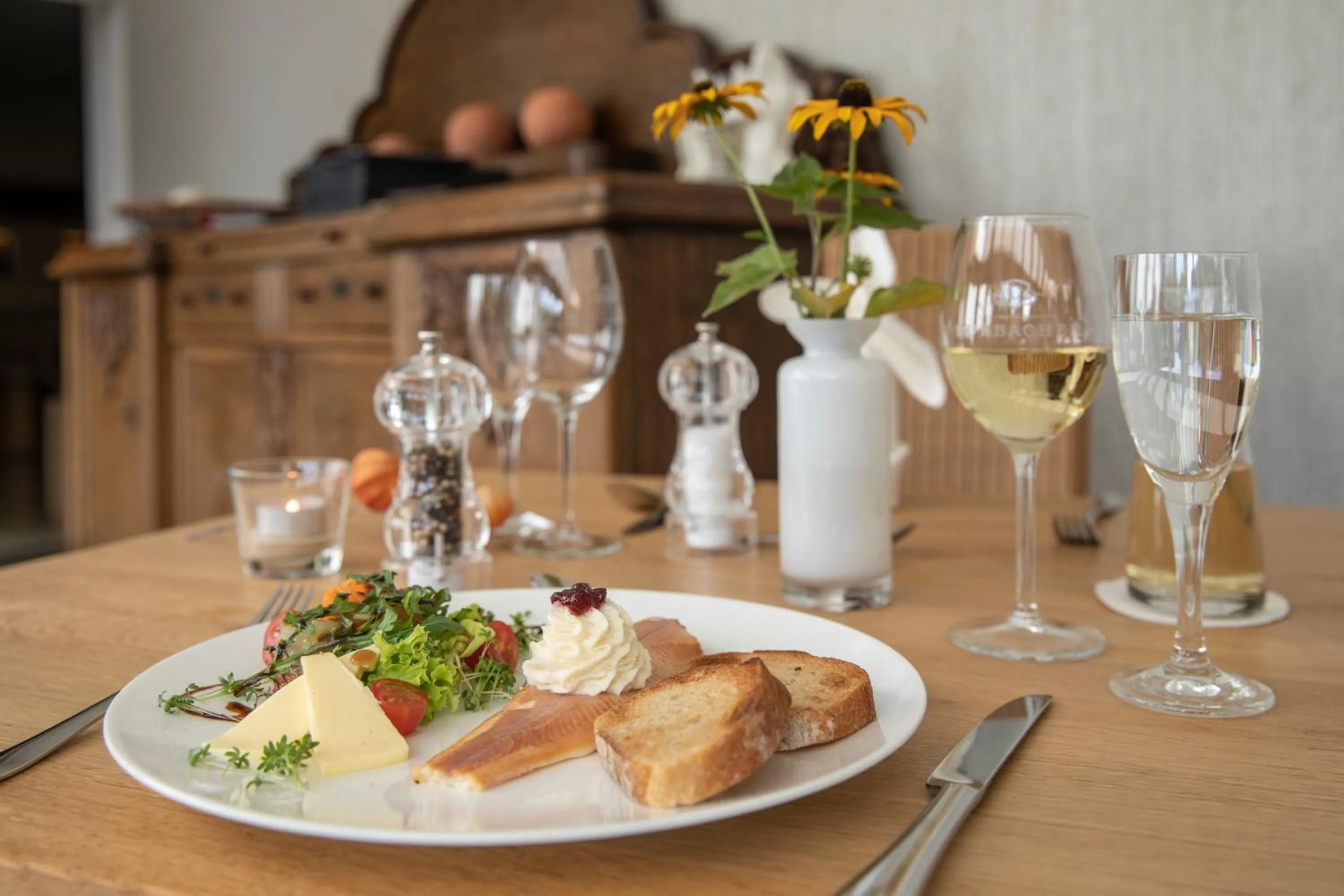 Food close-up in Hotel im Auerbachtal