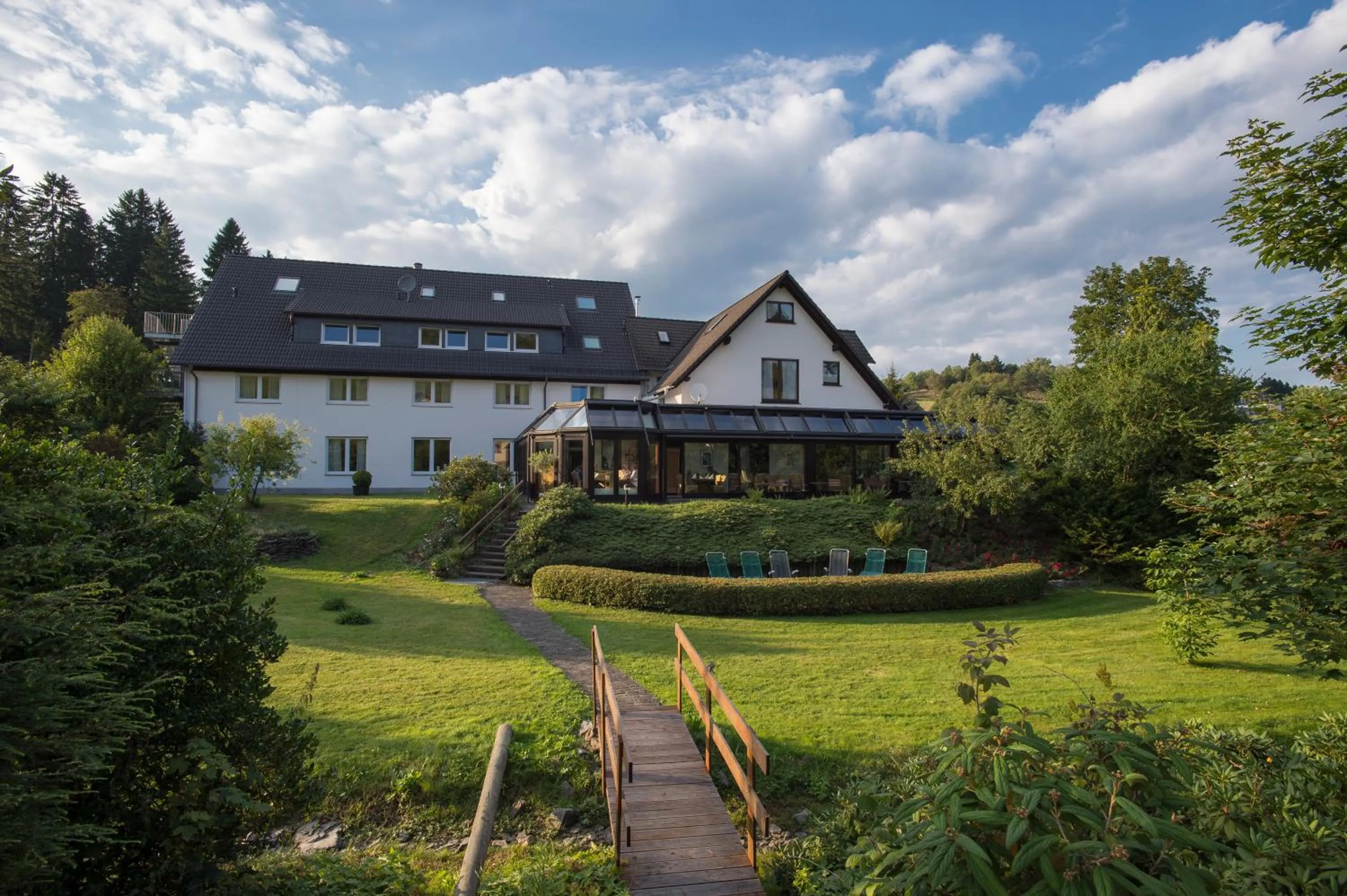 Garden view in Hotel im Auerbachtal