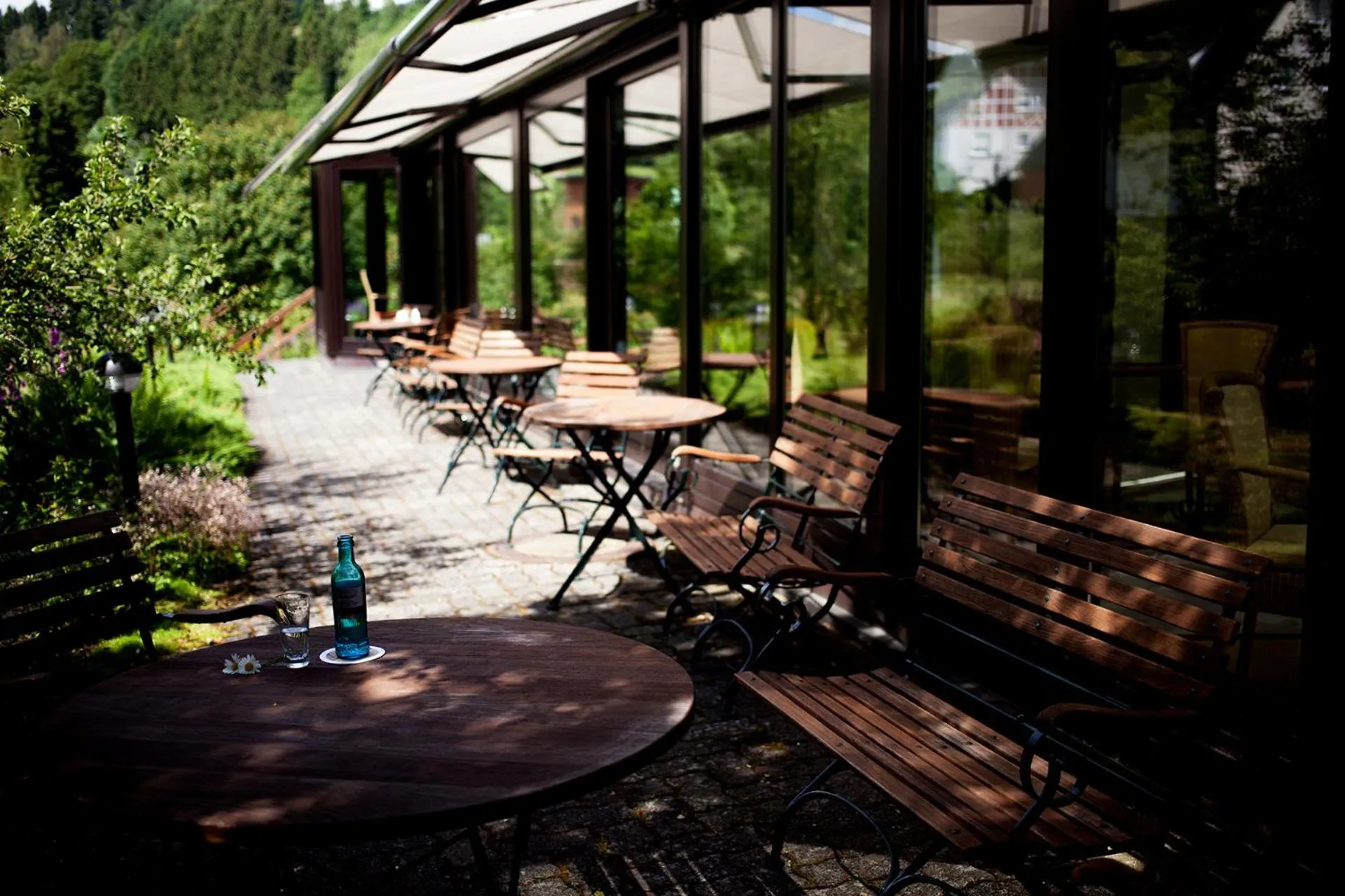 Patio in Hotel im Auerbachtal