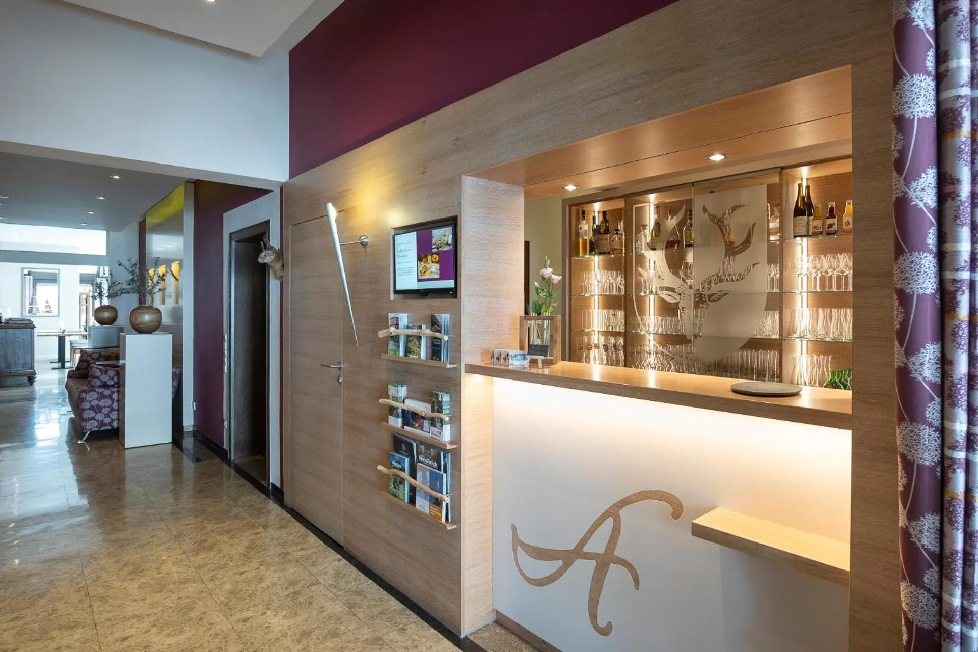 Lounge or bar in Hotel im Auerbachtal