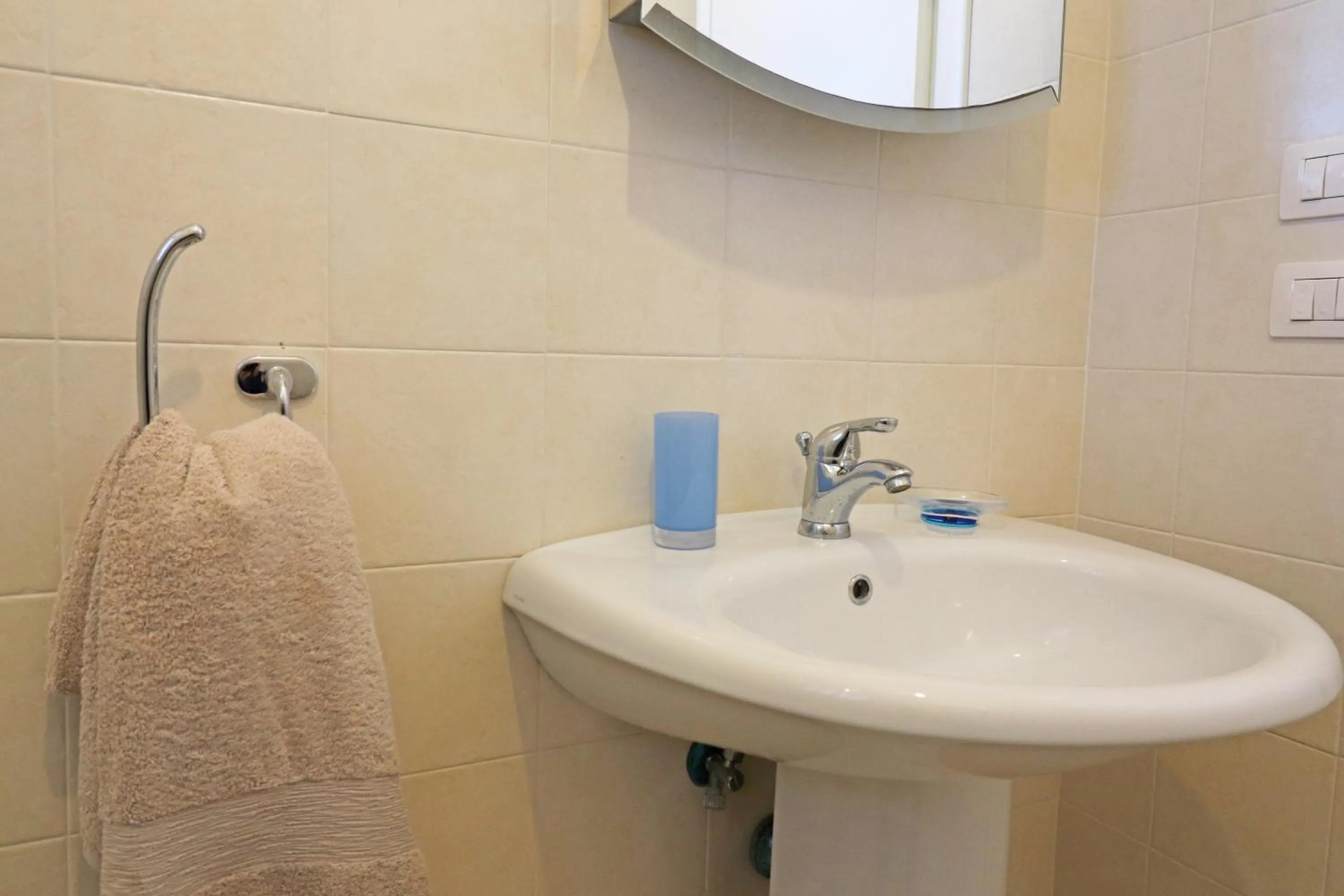 Bathroom in Holiday home angel in Otranto, apartment with 4 beds, with sea view.