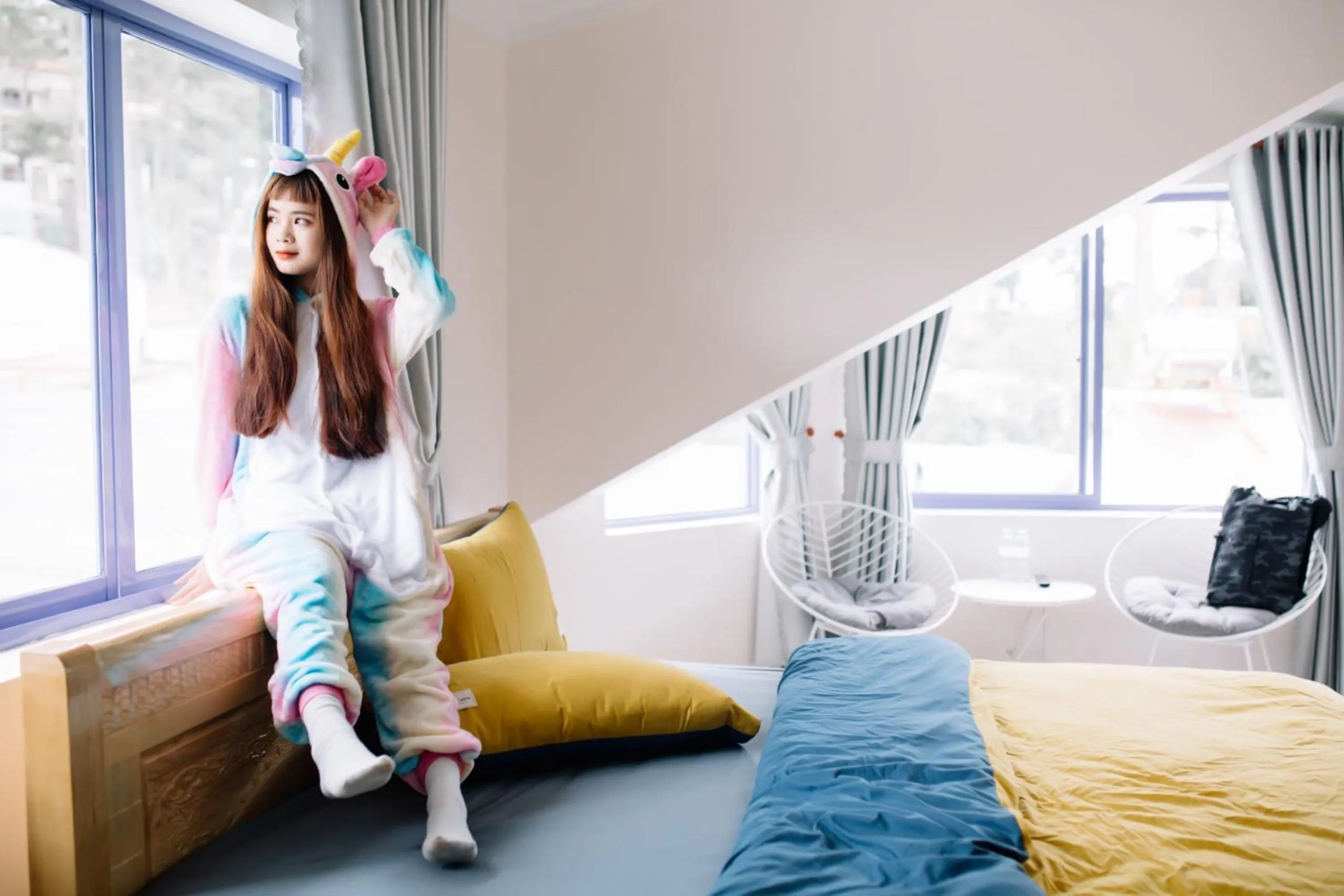 Bed in HOMESTAY THÙY DƯƠNG