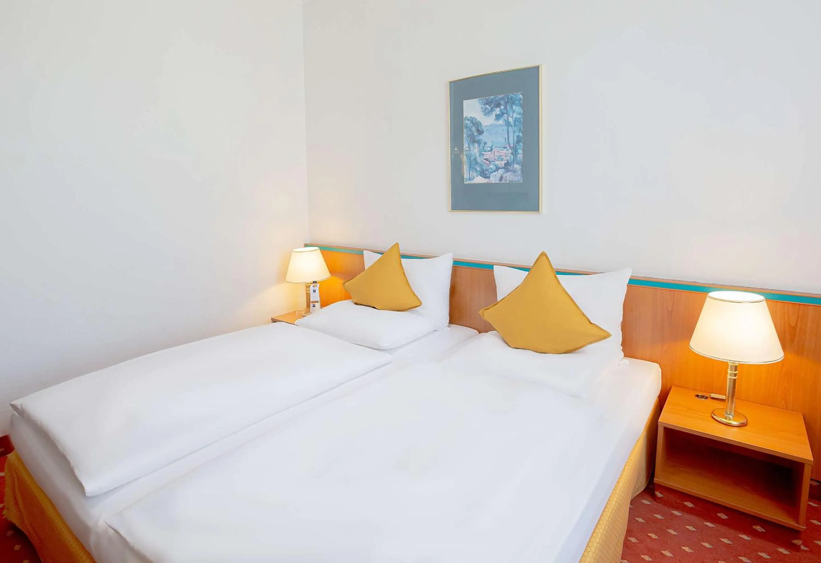 Bedroom, Bed in Dorint Hotel Leipzig