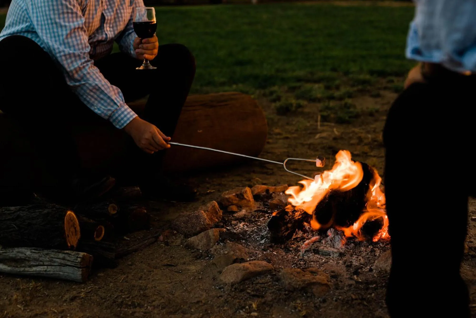 People in Mitchell Grass Retreat