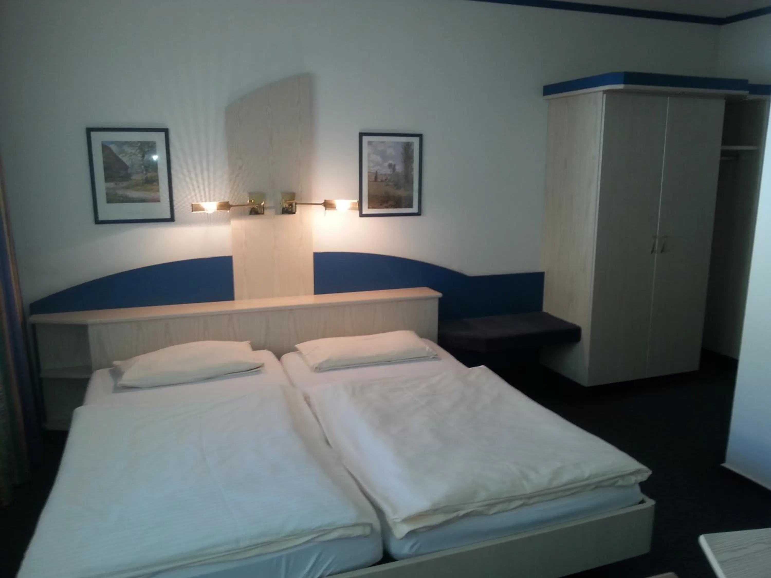 Bed in Hotel Restaurant Rückert