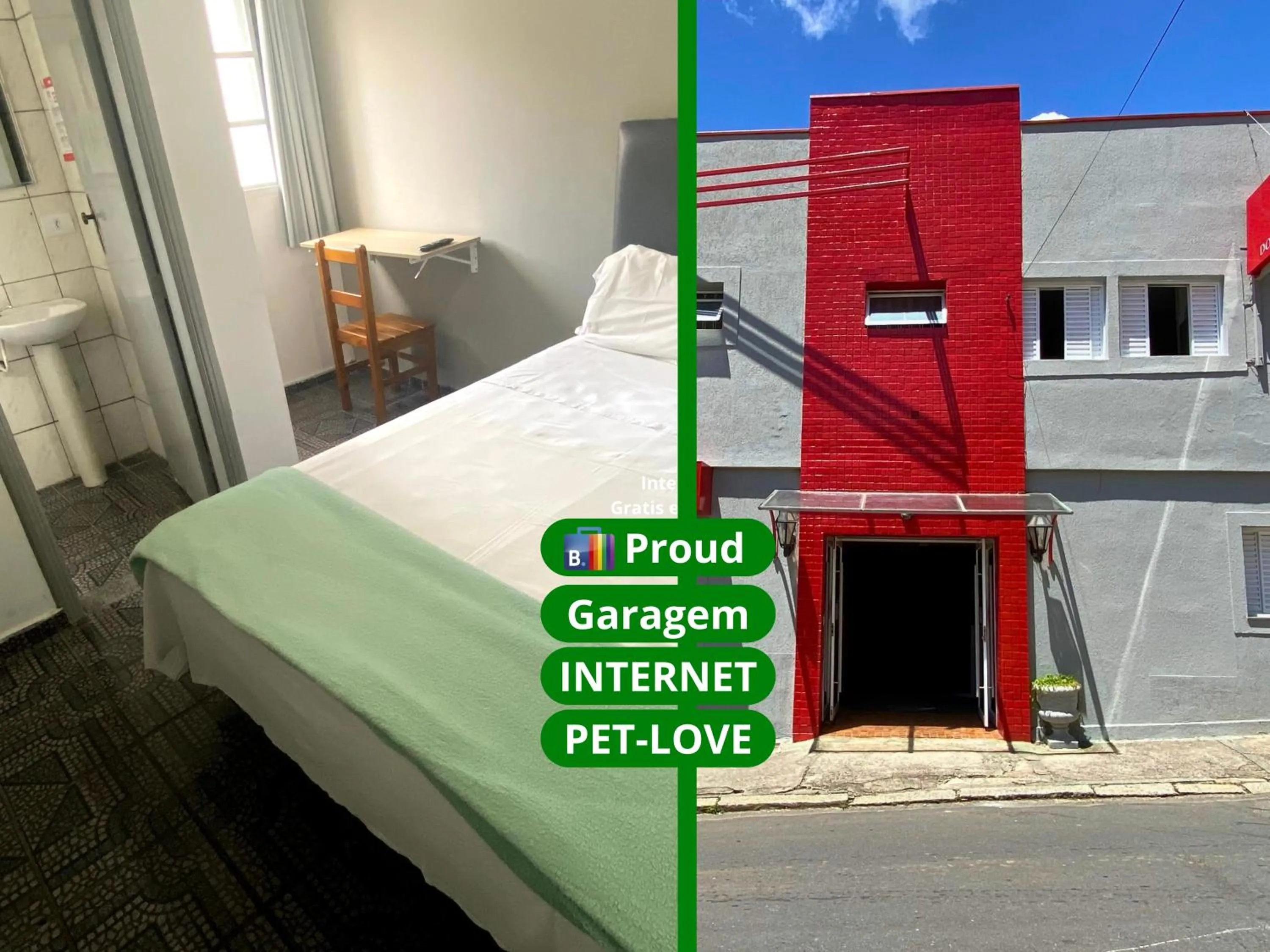 Property building, Bed in Hotel dos Nobres